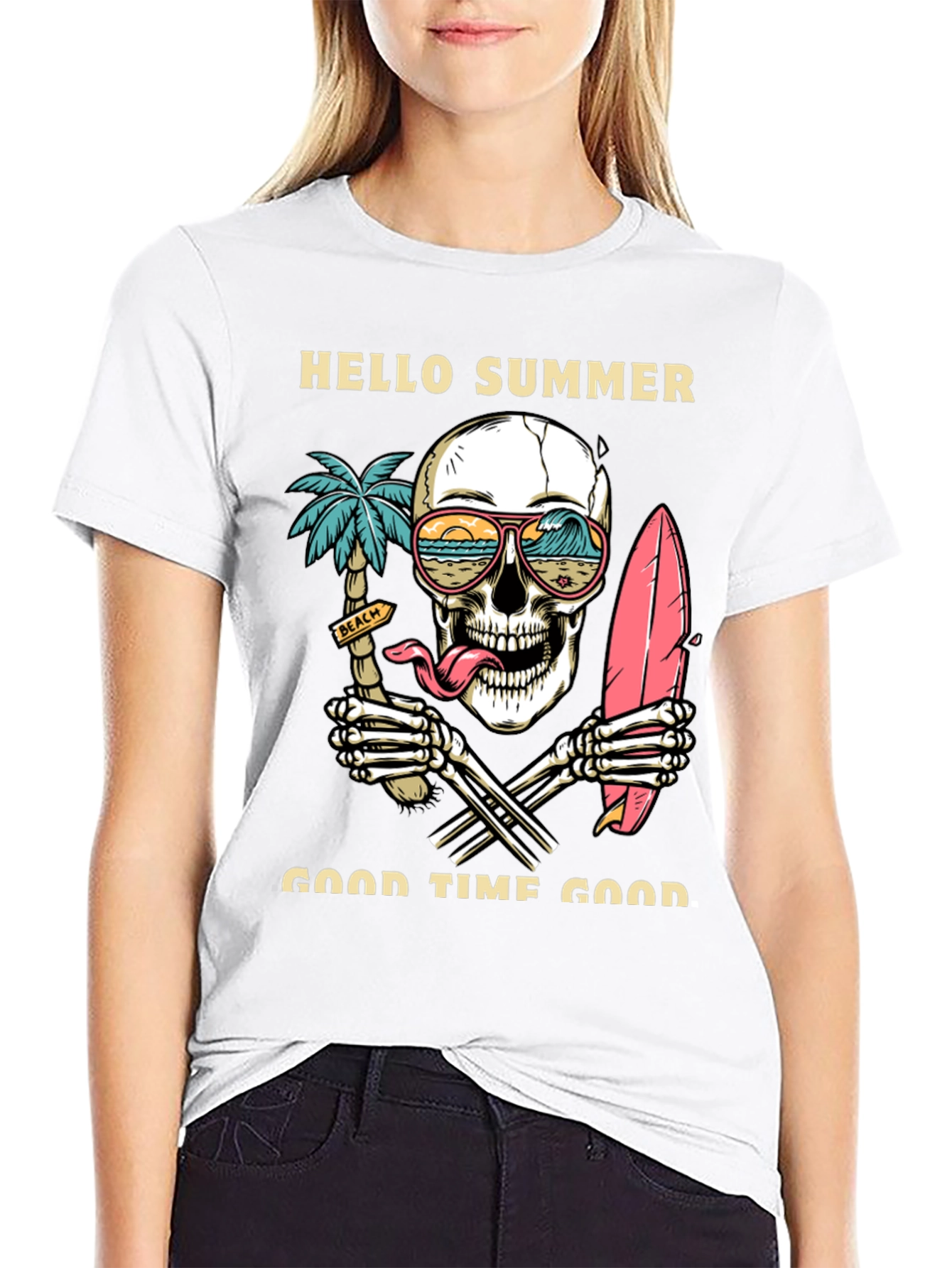 Hello Summer Skeleton T-Shirt