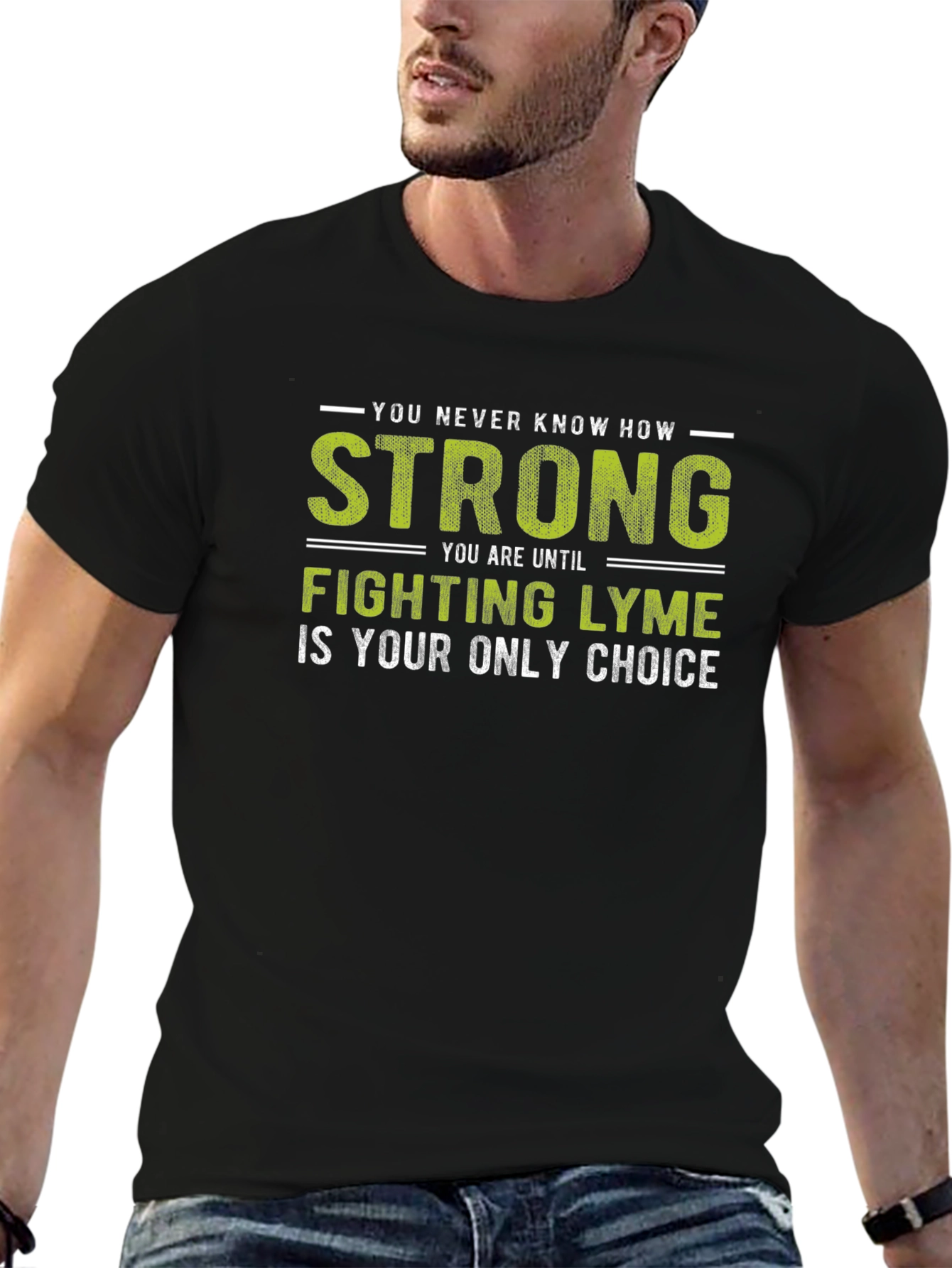 Lyme Disease Awareness T-Shirt - Strong Fighter Tee