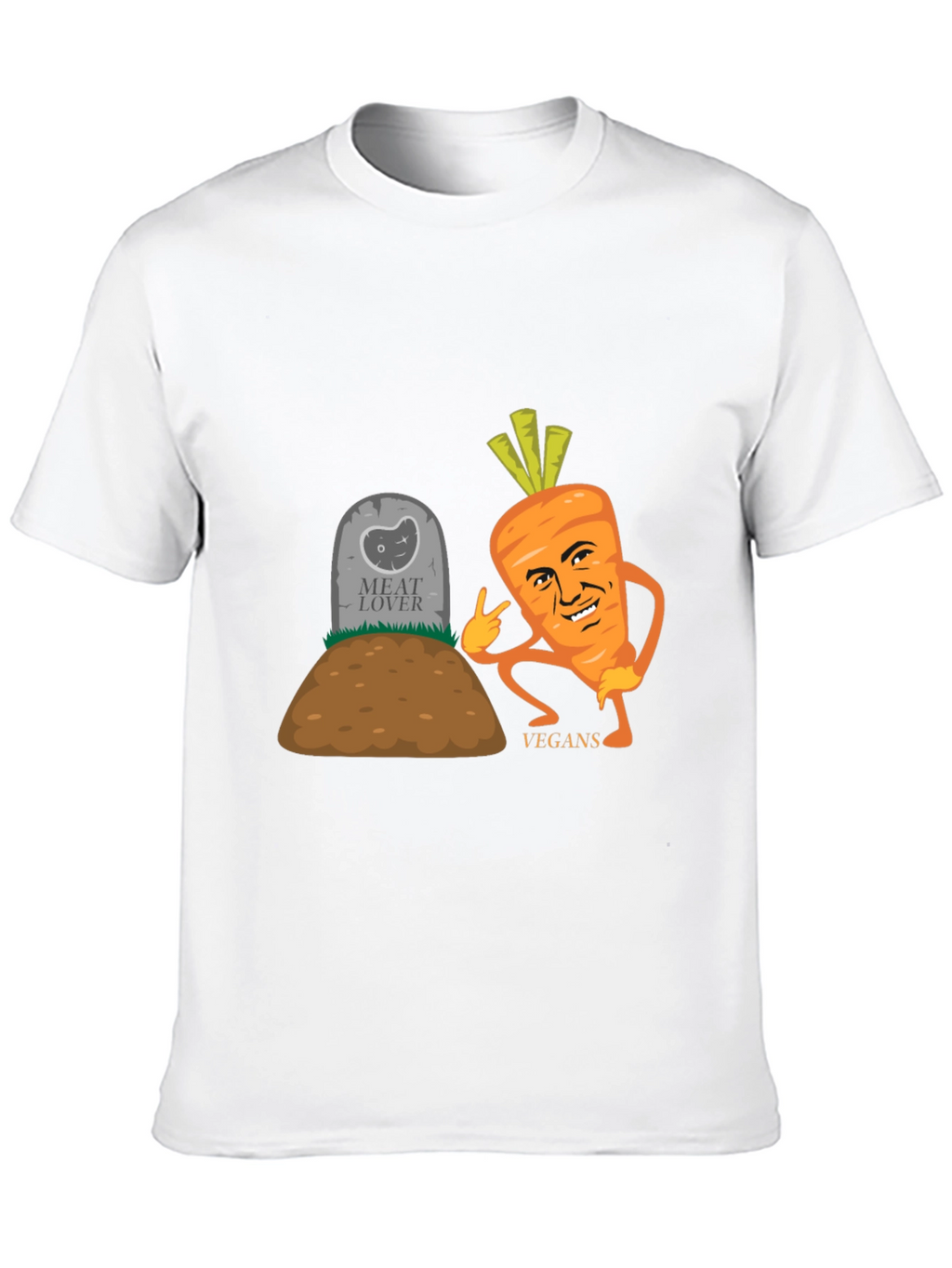 Vegan Humor T-Shirt - Meat Lovers Grave