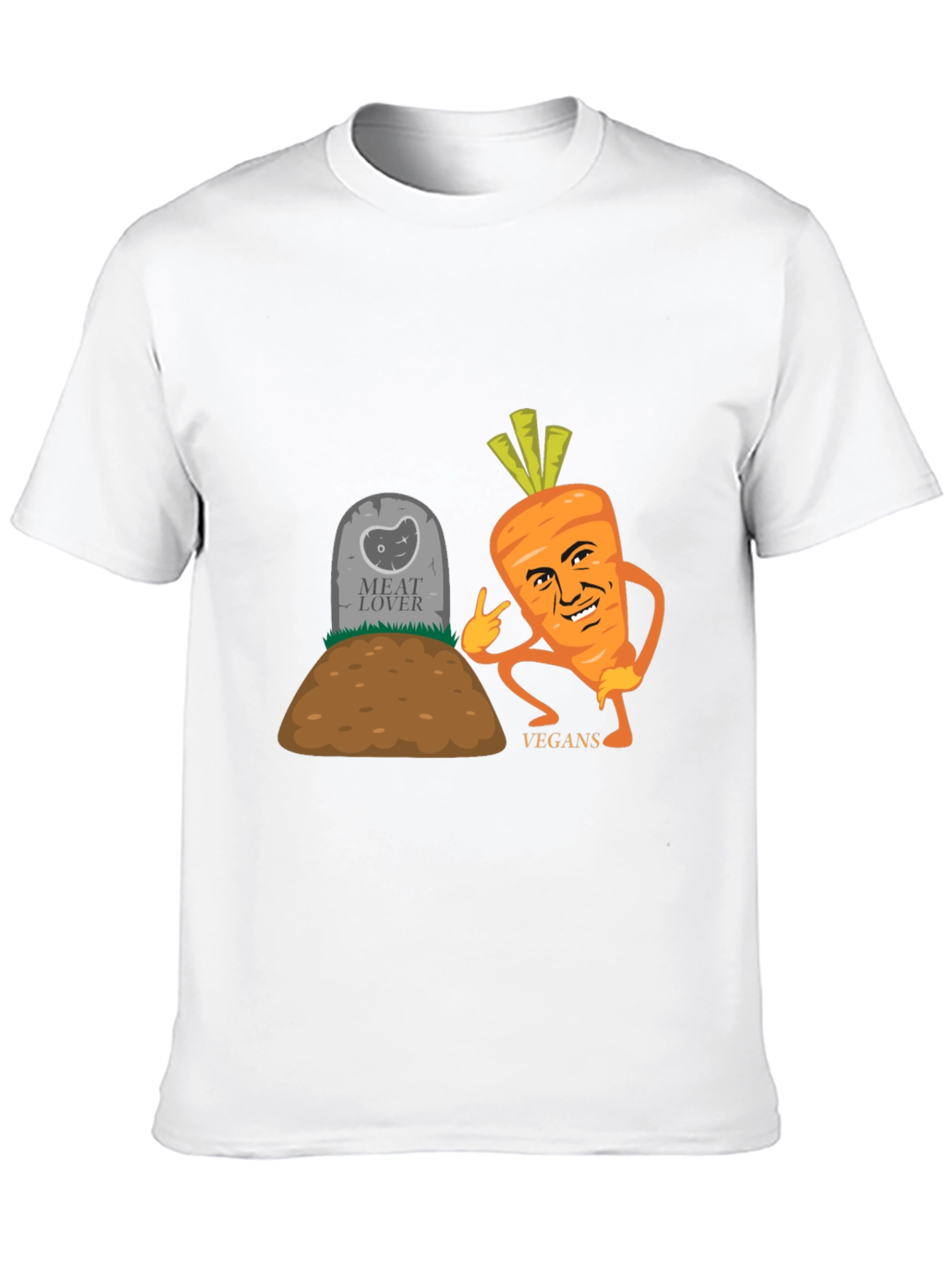 Vegan Humor T-Shirt - Meat Lovers Grave