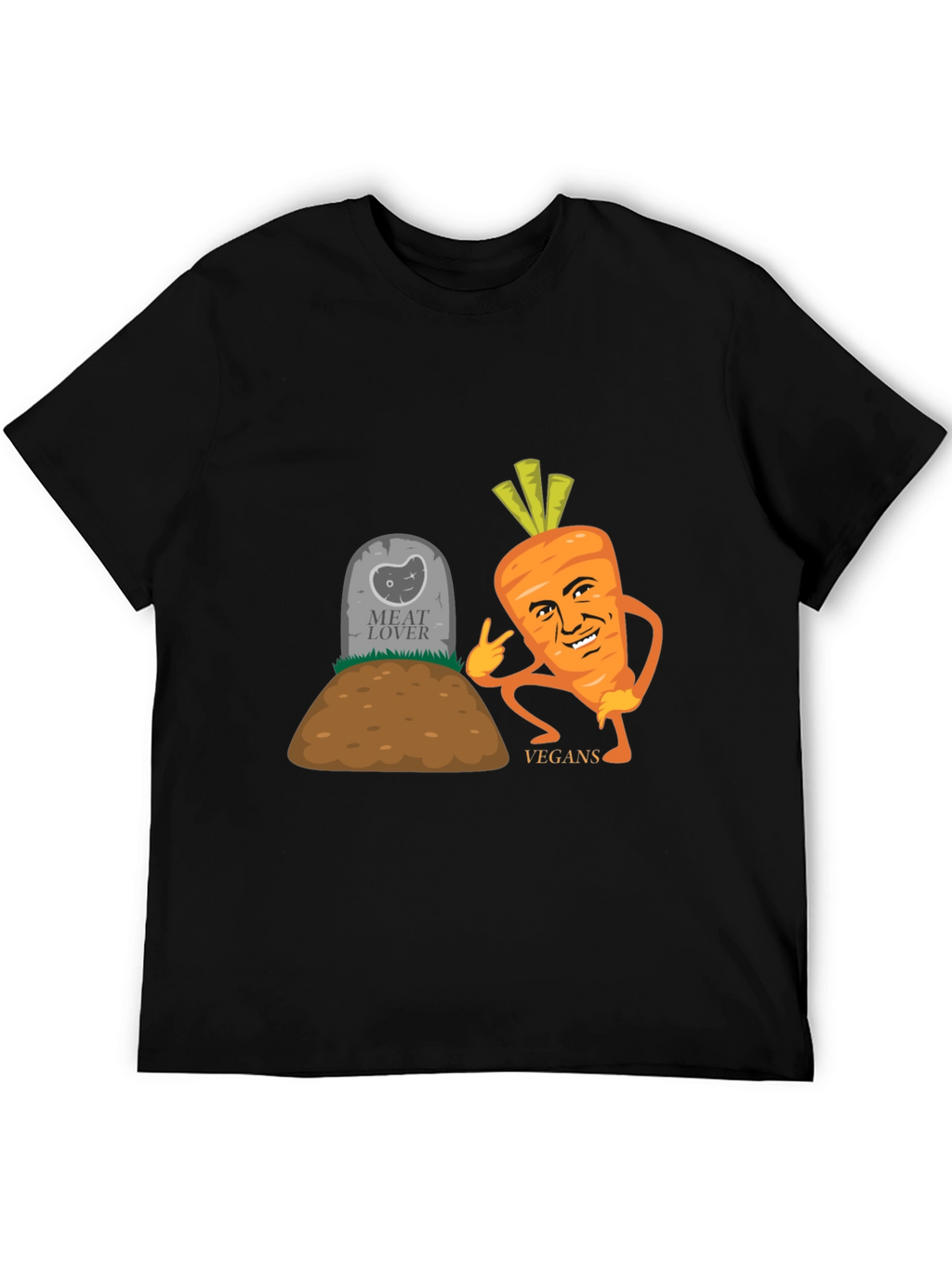 Vegan Humor T-Shirt - Meat Lovers Grave