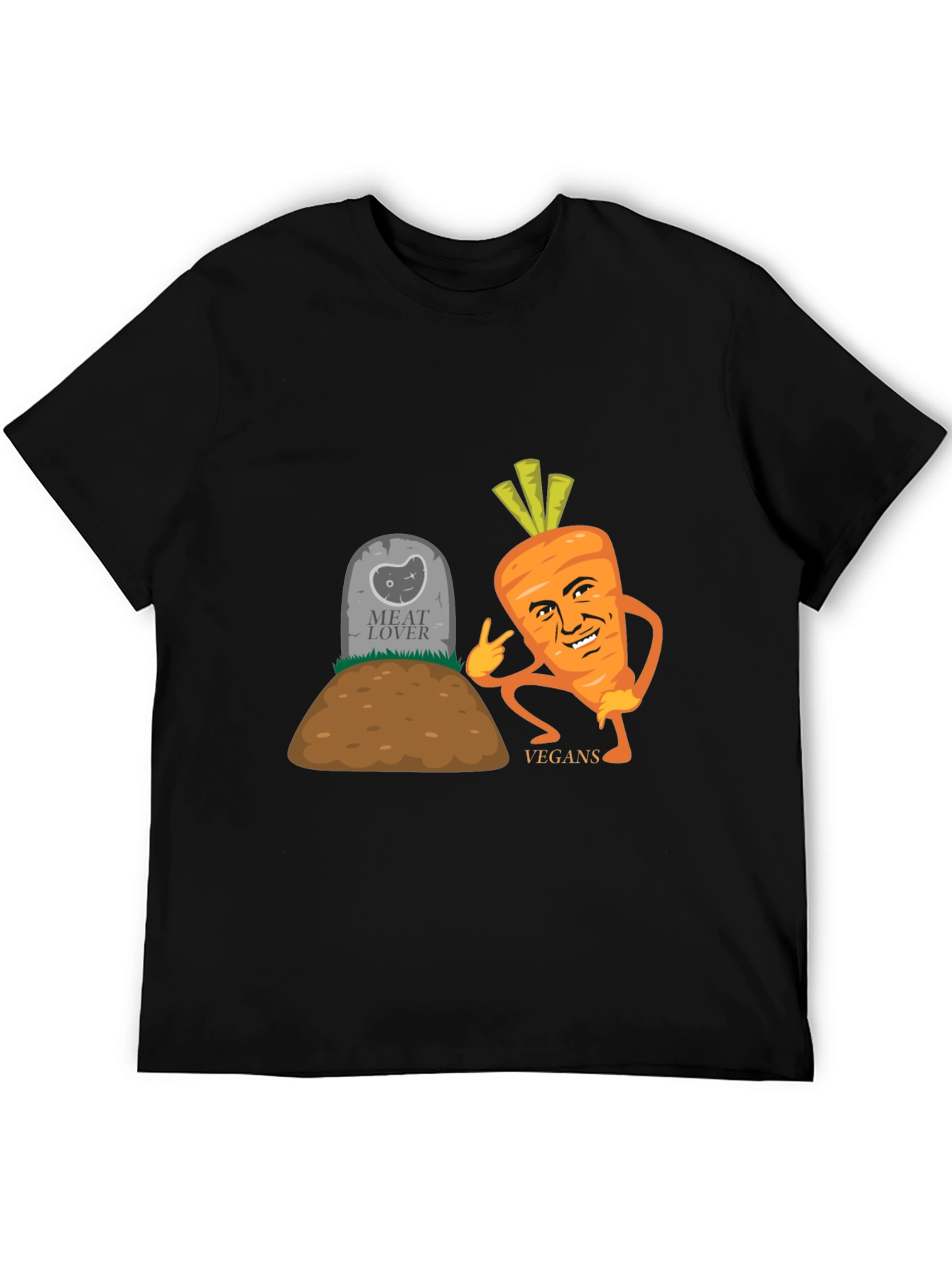 Vegan Humor T-Shirt - Meat Lovers Grave