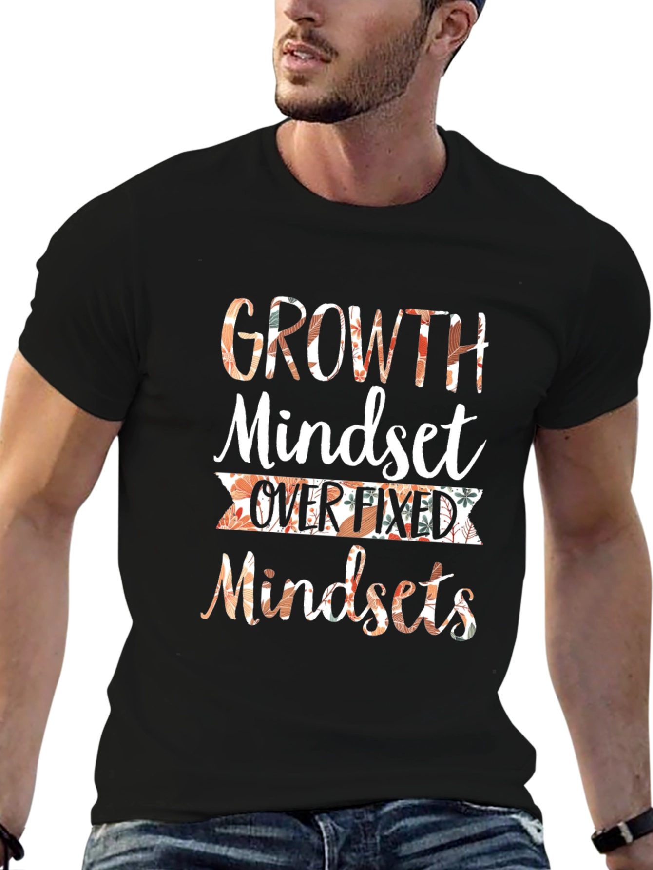 Growth Mindset Graphic T-Shirt Motivational Tee