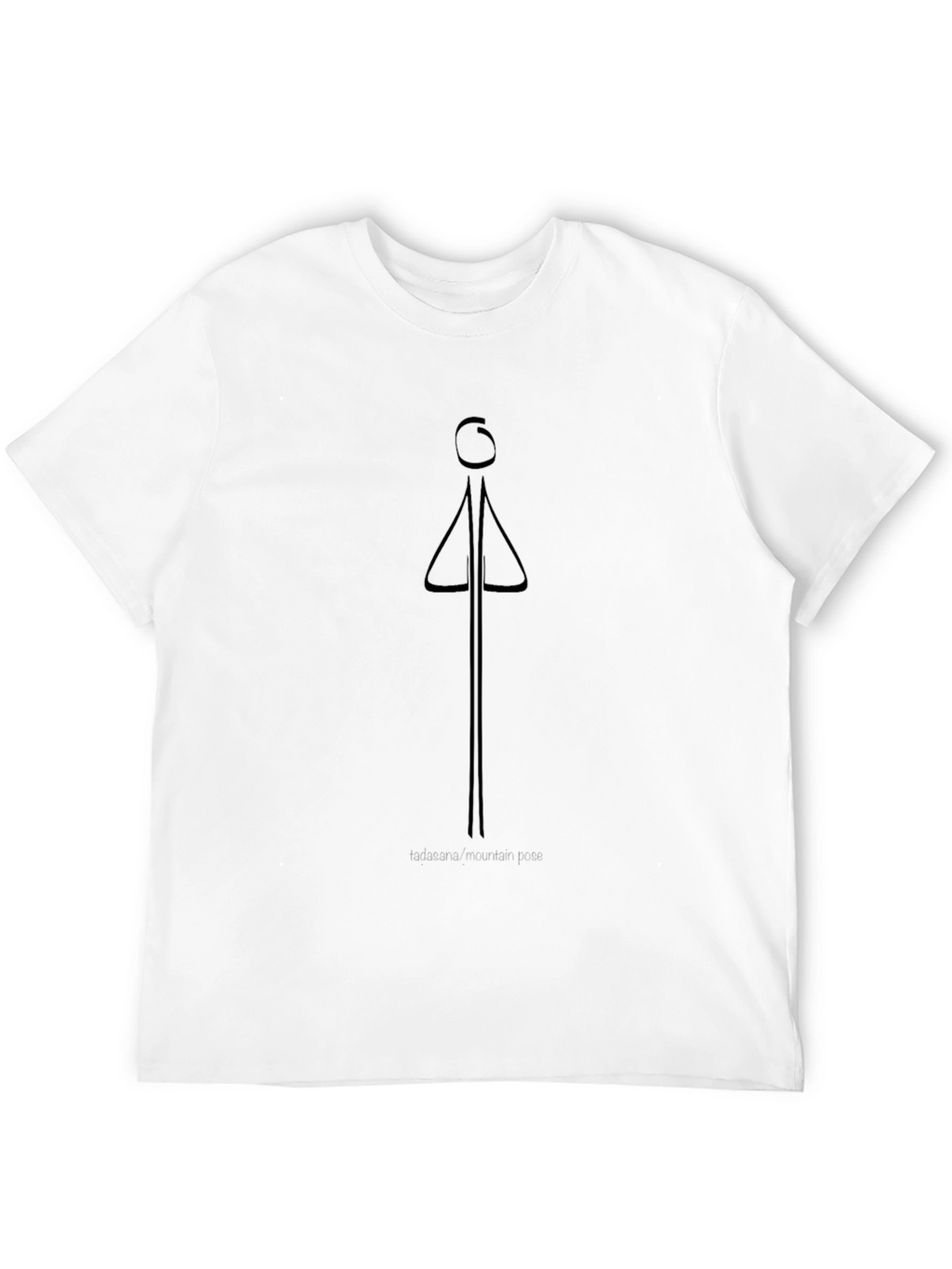 Tadasana Mountain Pose Graphic Tee - Unisex Yoga Shirt