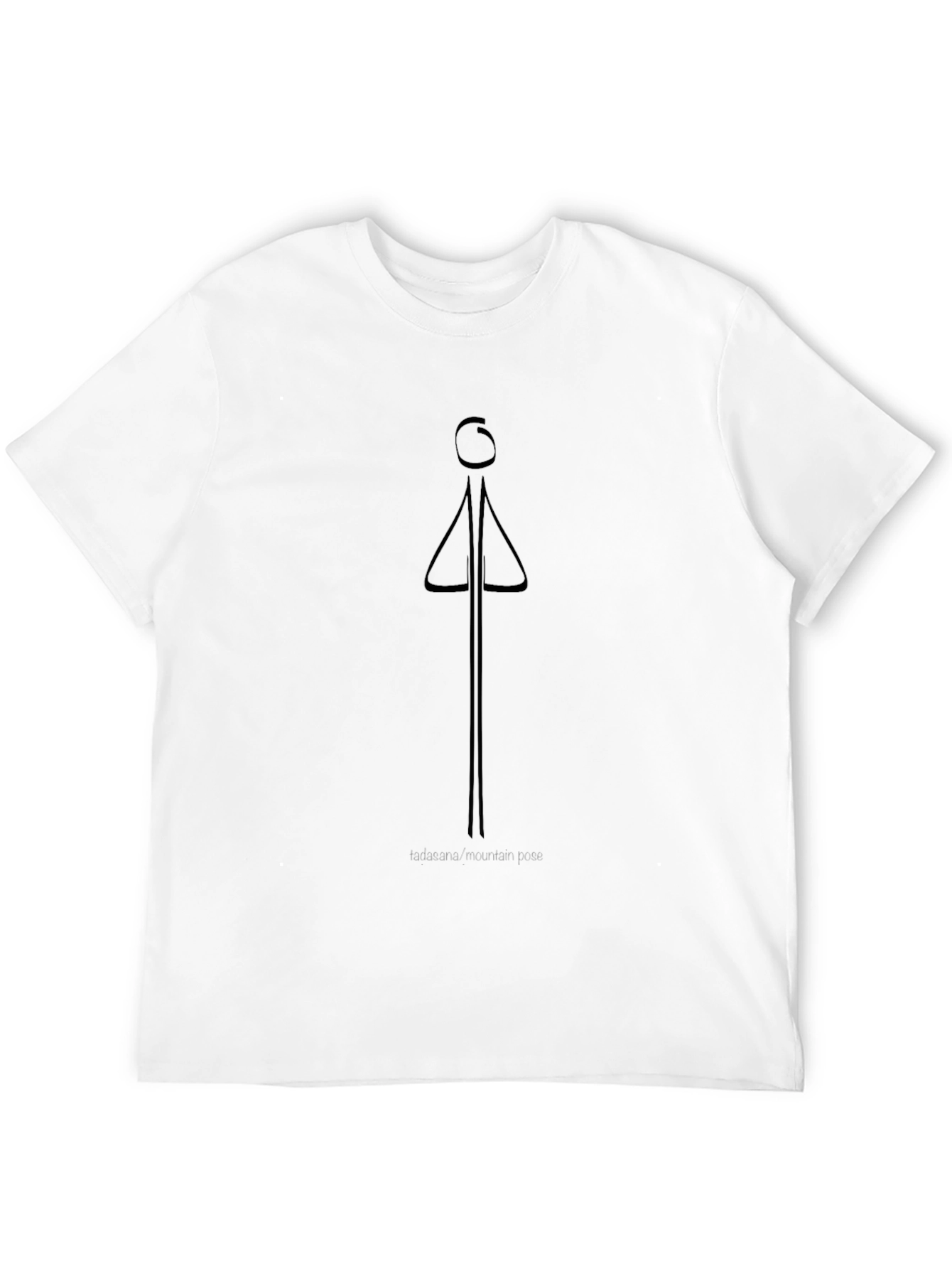 Tadasana Mountain Pose Graphic Tee - Unisex Yoga Shirt