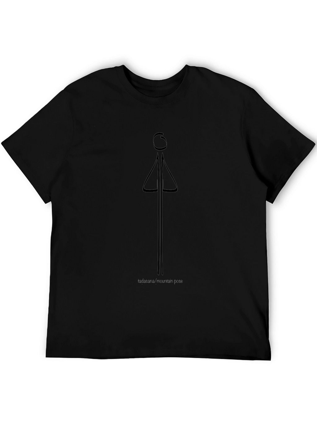 Tadasana Mountain Pose Graphic Tee - Unisex Yoga Shirt