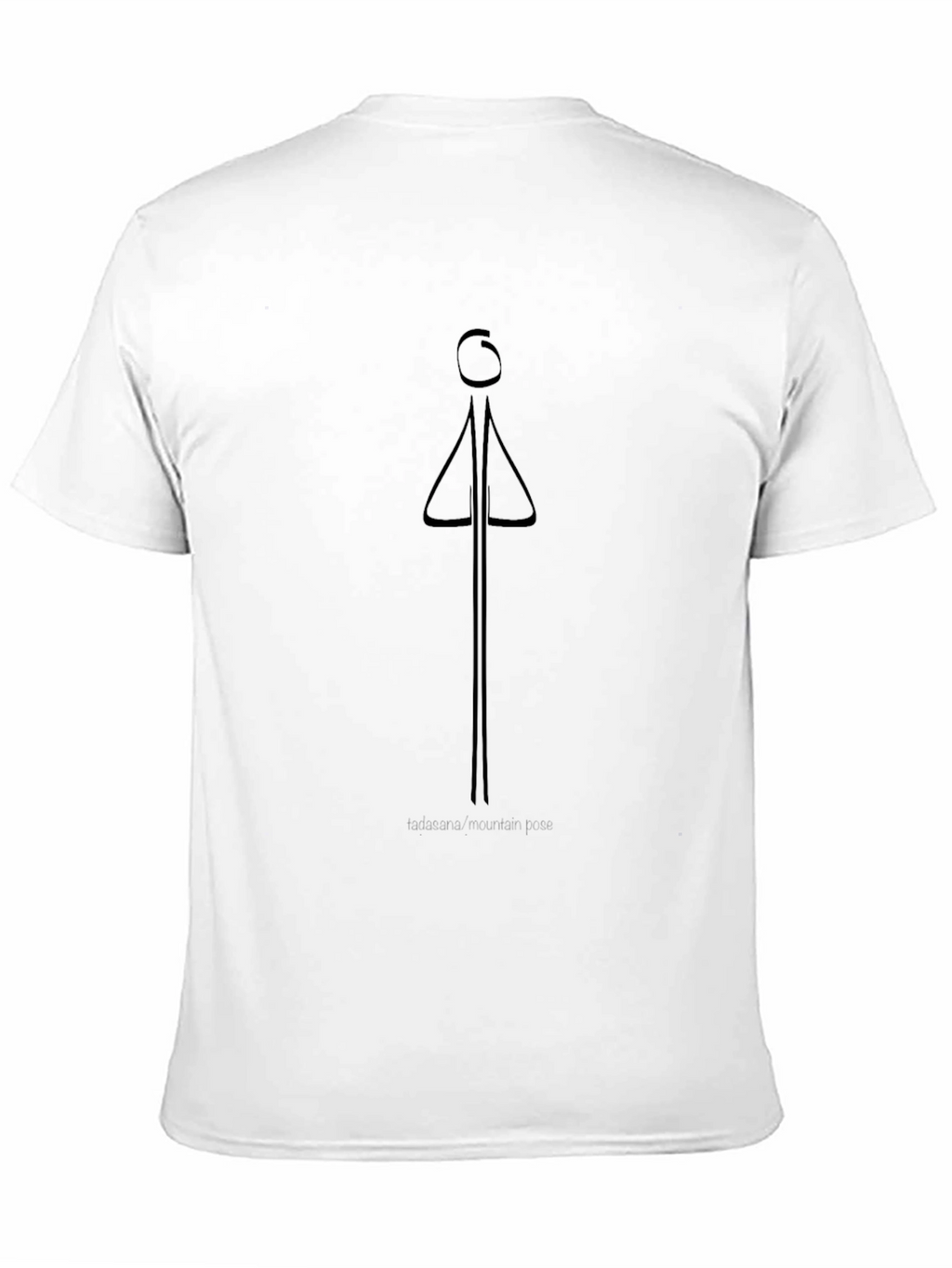 Tadasana Mountain Pose Graphic Tee - Unisex Yoga Shirt