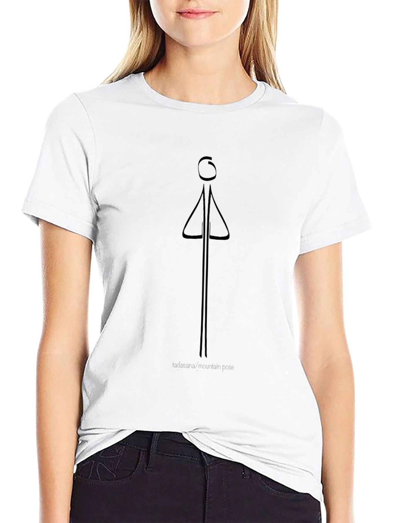 Tadasana Mountain Pose Graphic Tee - Unisex Yoga Shirt