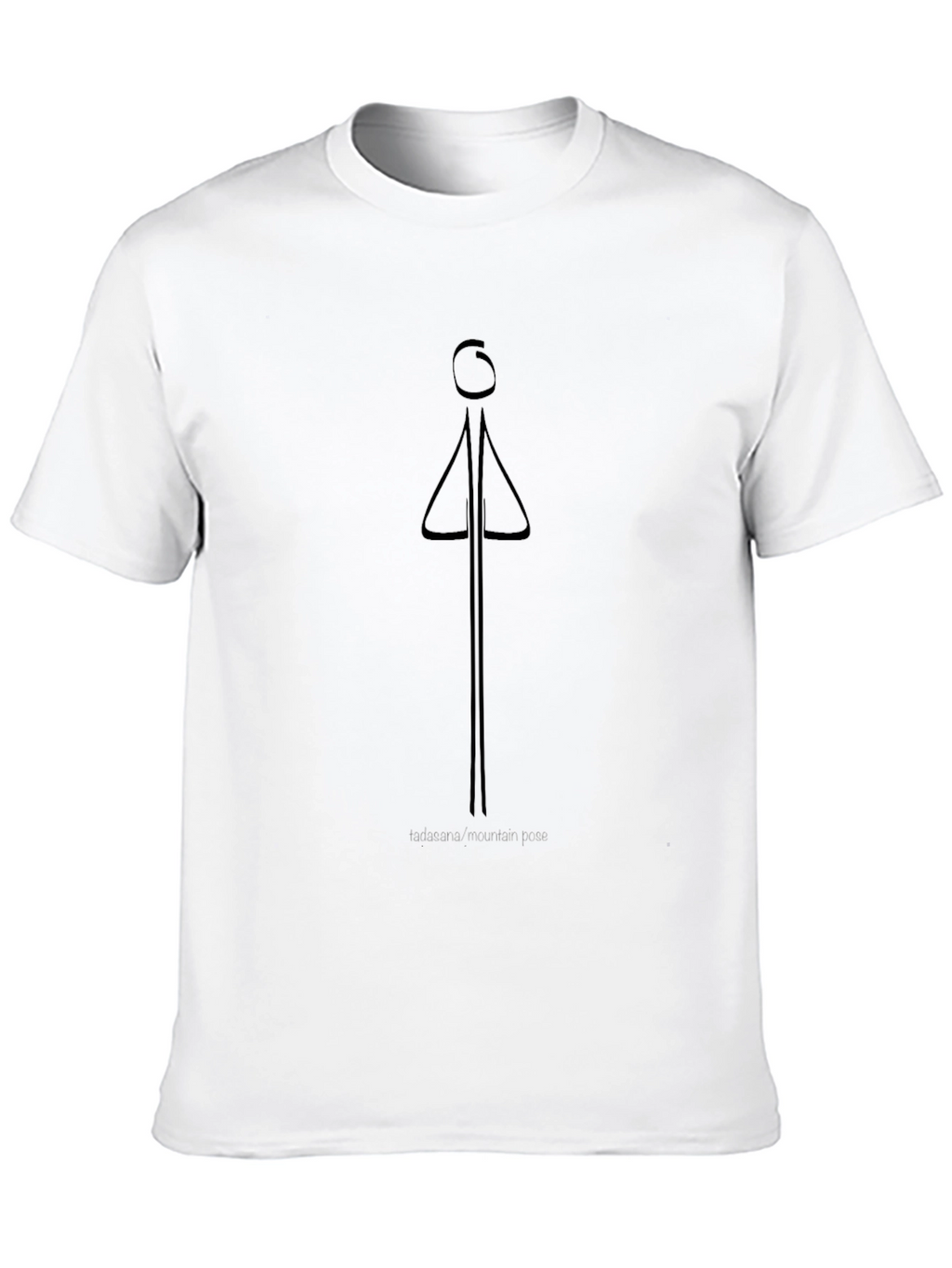 Tadasana Mountain Pose Graphic Tee - Unisex Yoga Shirt