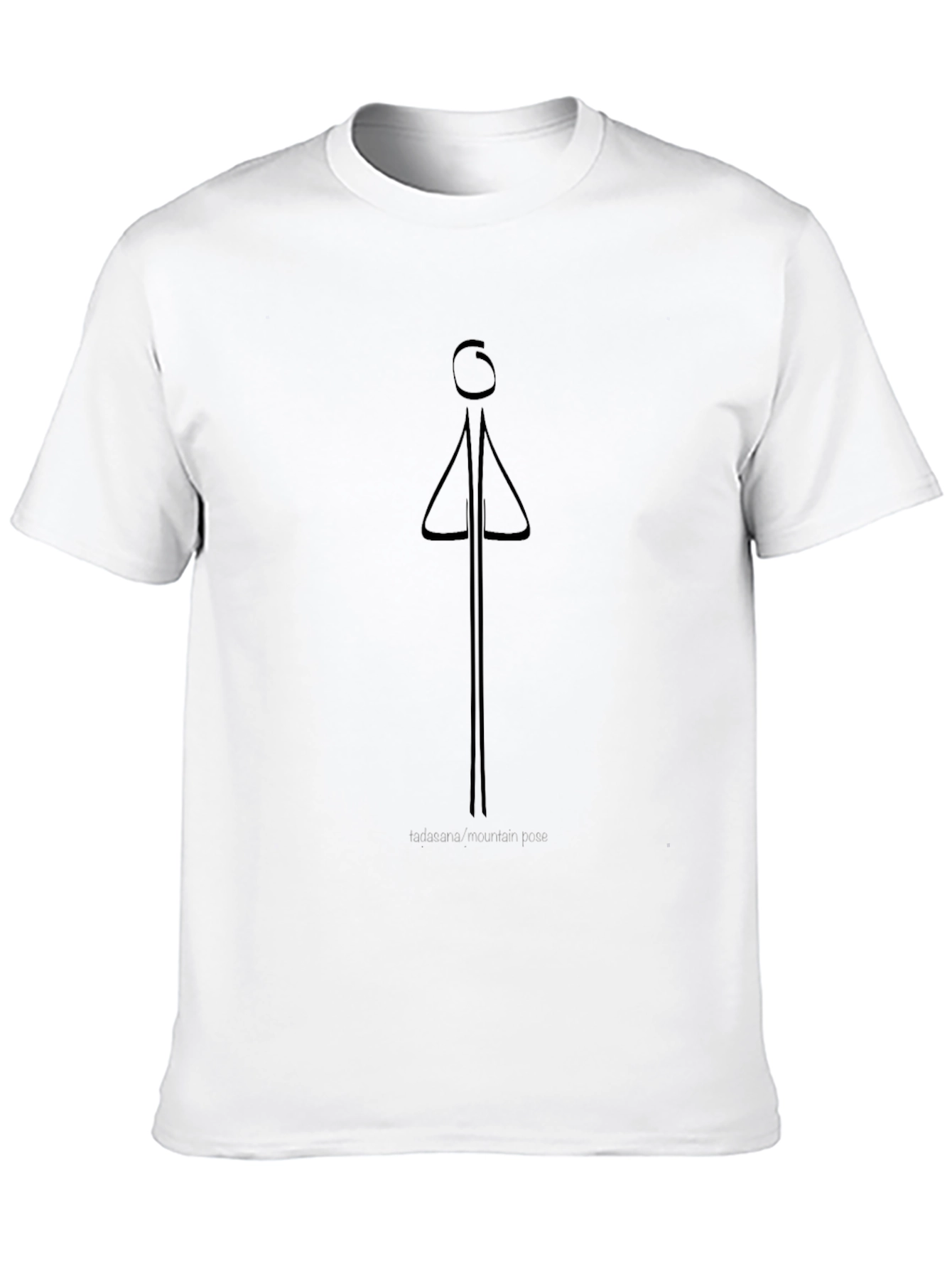 Tadasana Mountain Pose Graphic Tee - Unisex Yoga Shirt