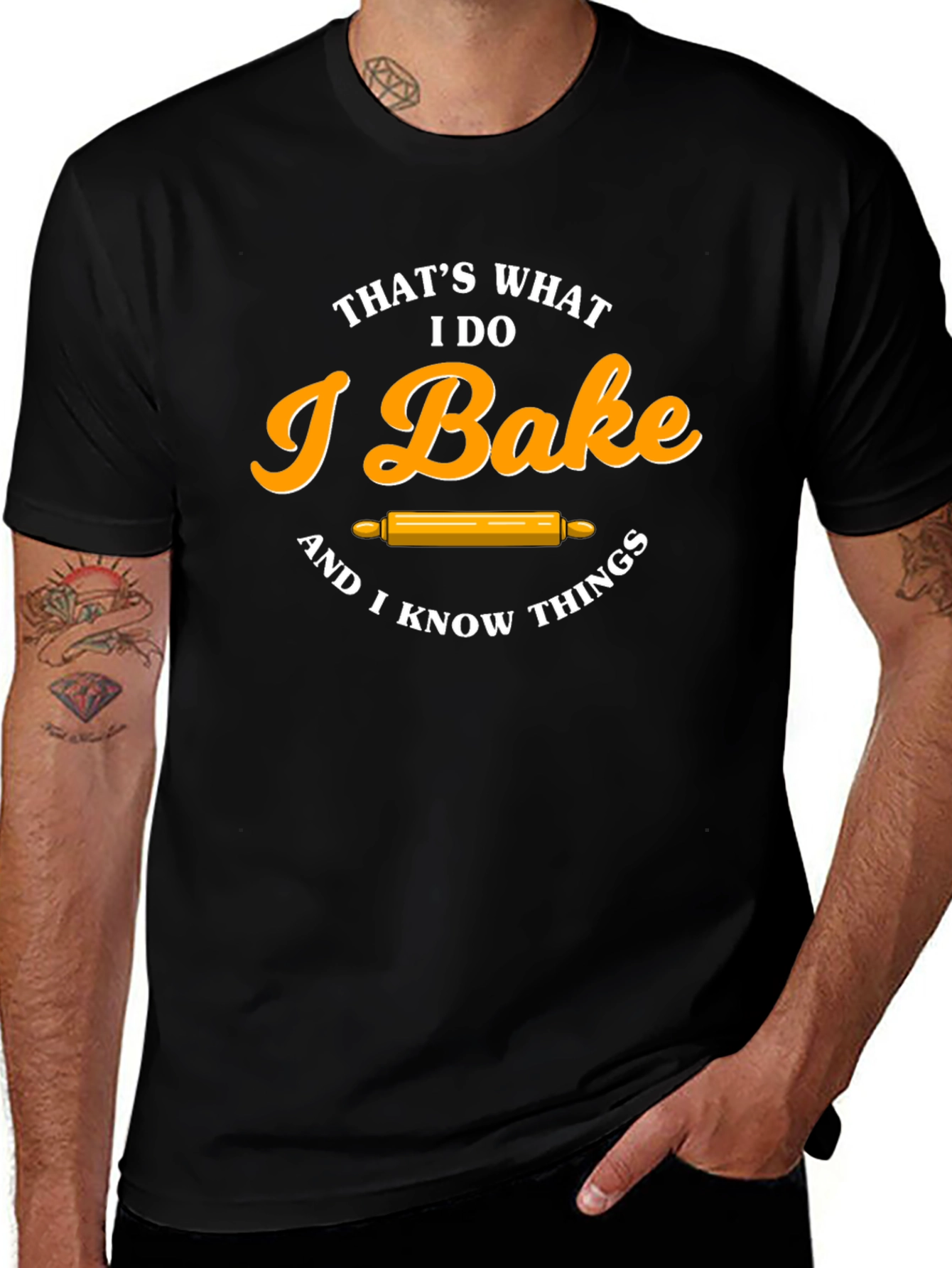 I Bake & I Know Things T-Shirt Funny Baker Tee
