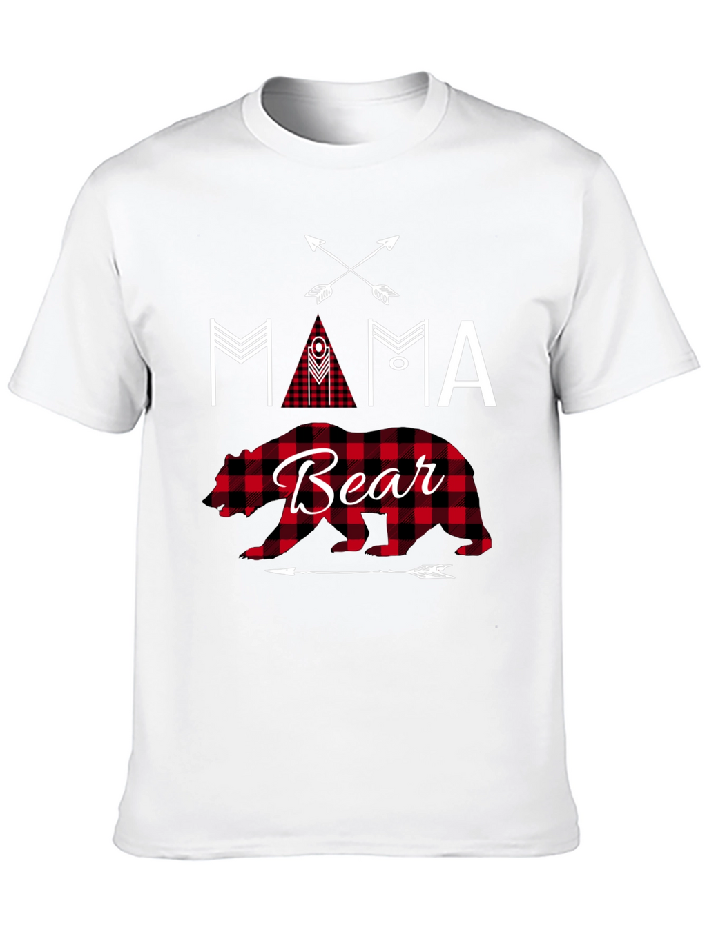 Mama Bear Graphic Tee - Black Cotton Shirt