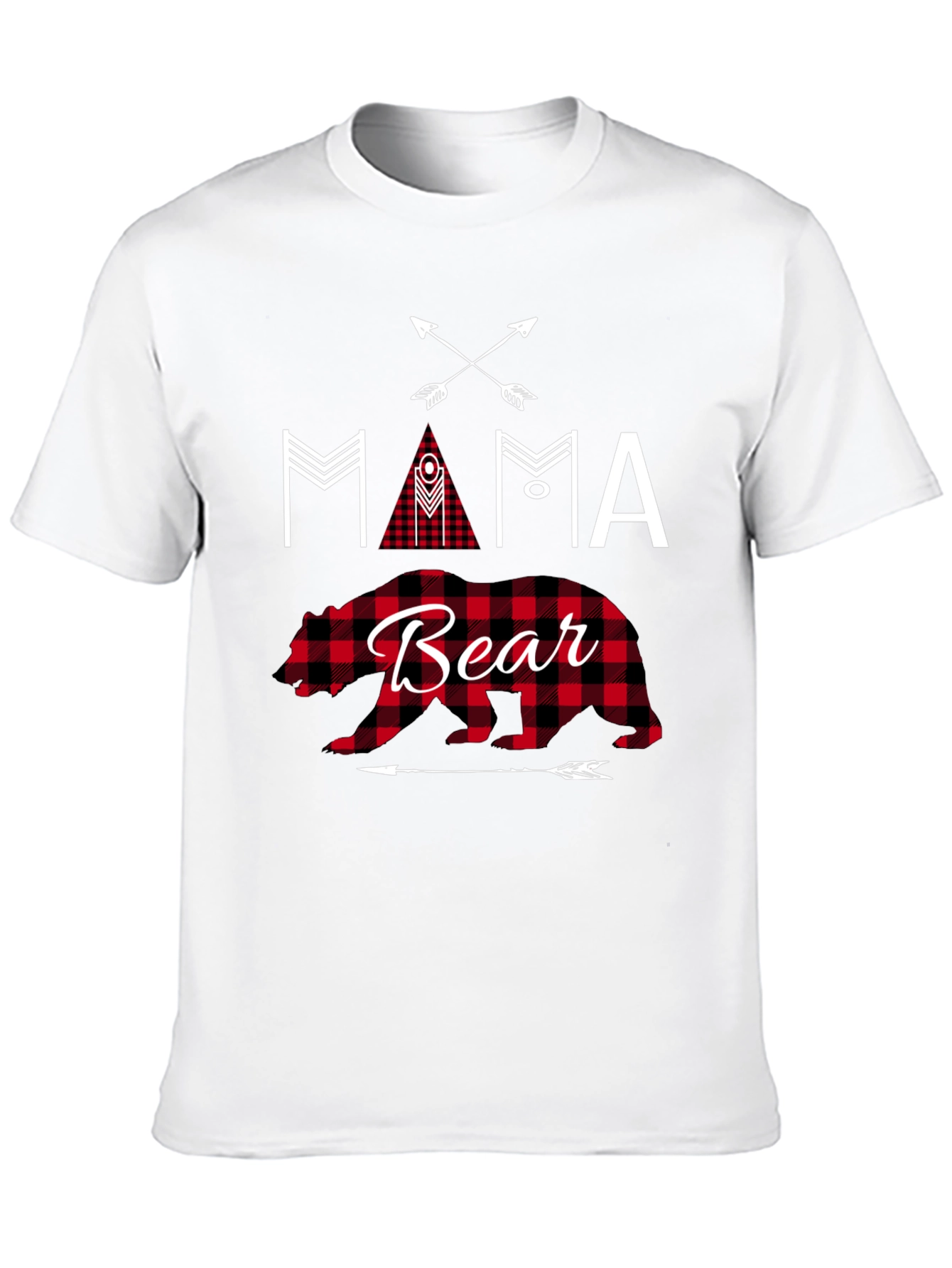 Mama Bear Graphic Tee - Black Cotton Shirt