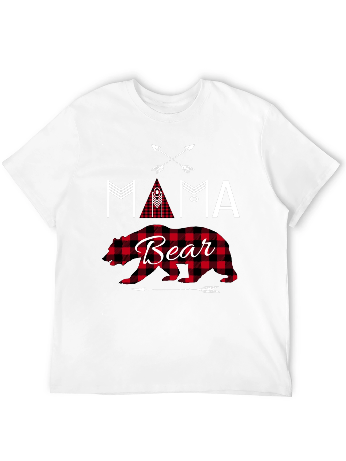 Mama Bear Graphic Tee - Black Cotton Shirt