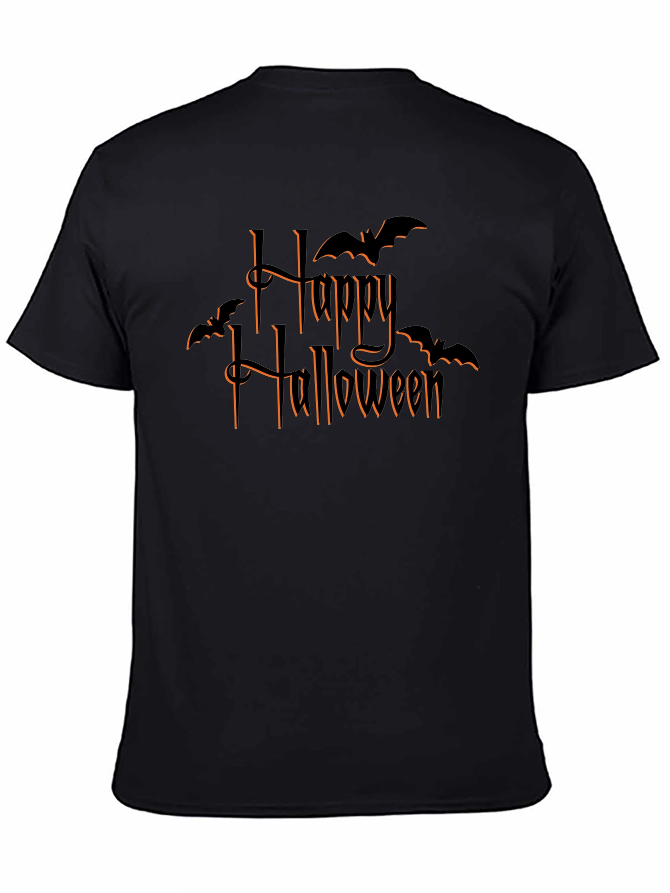 Happy Halloween Bat Graphic T-Shirt