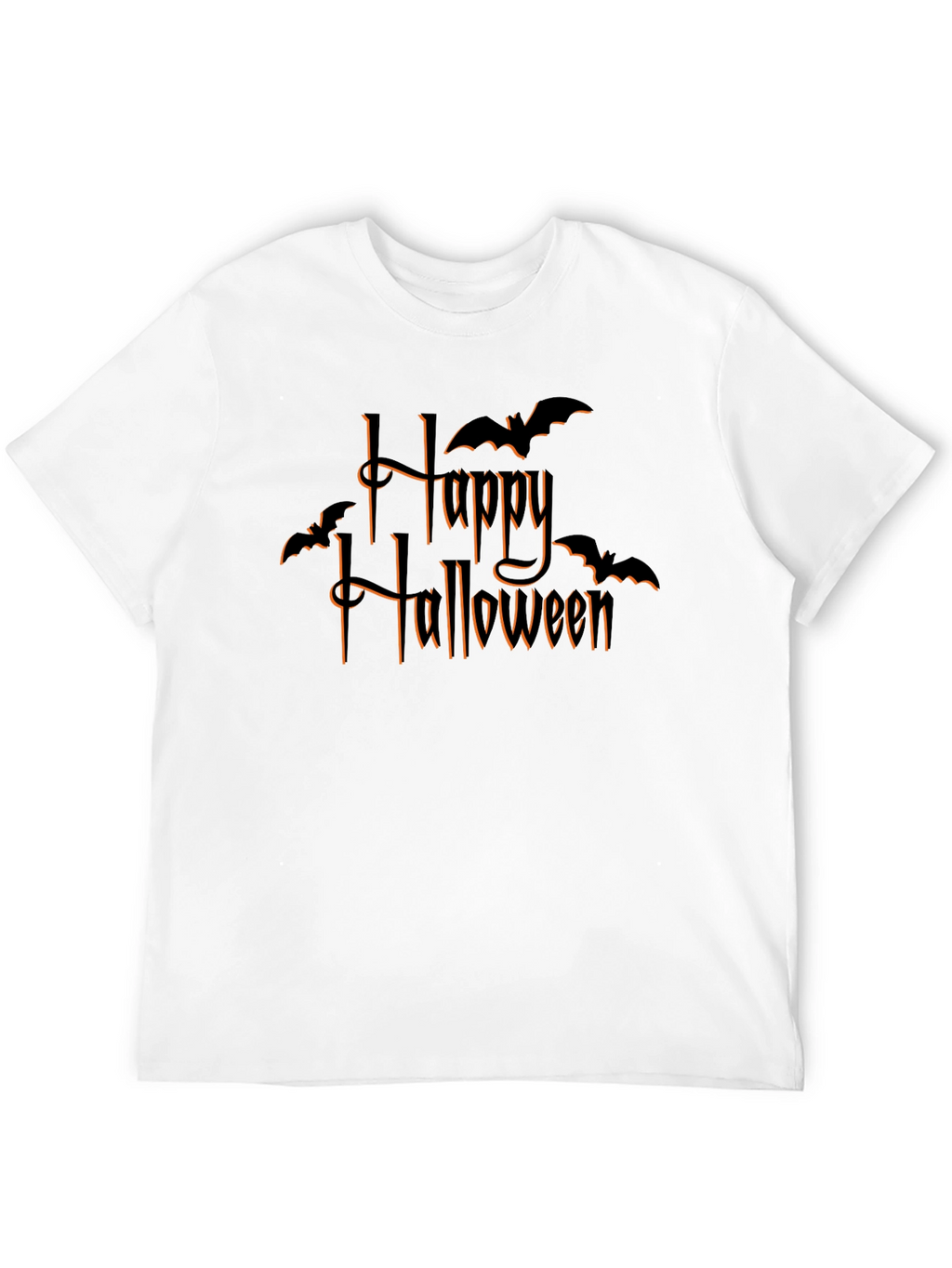 Happy Halloween Bat Graphic T-Shirt
