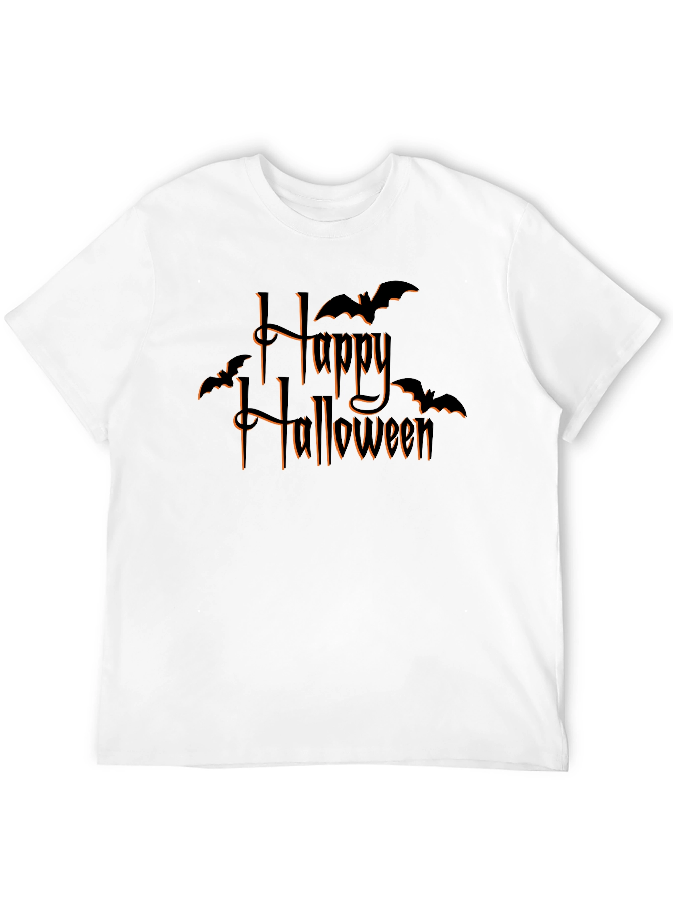 Happy Halloween Bat Graphic T-Shirt