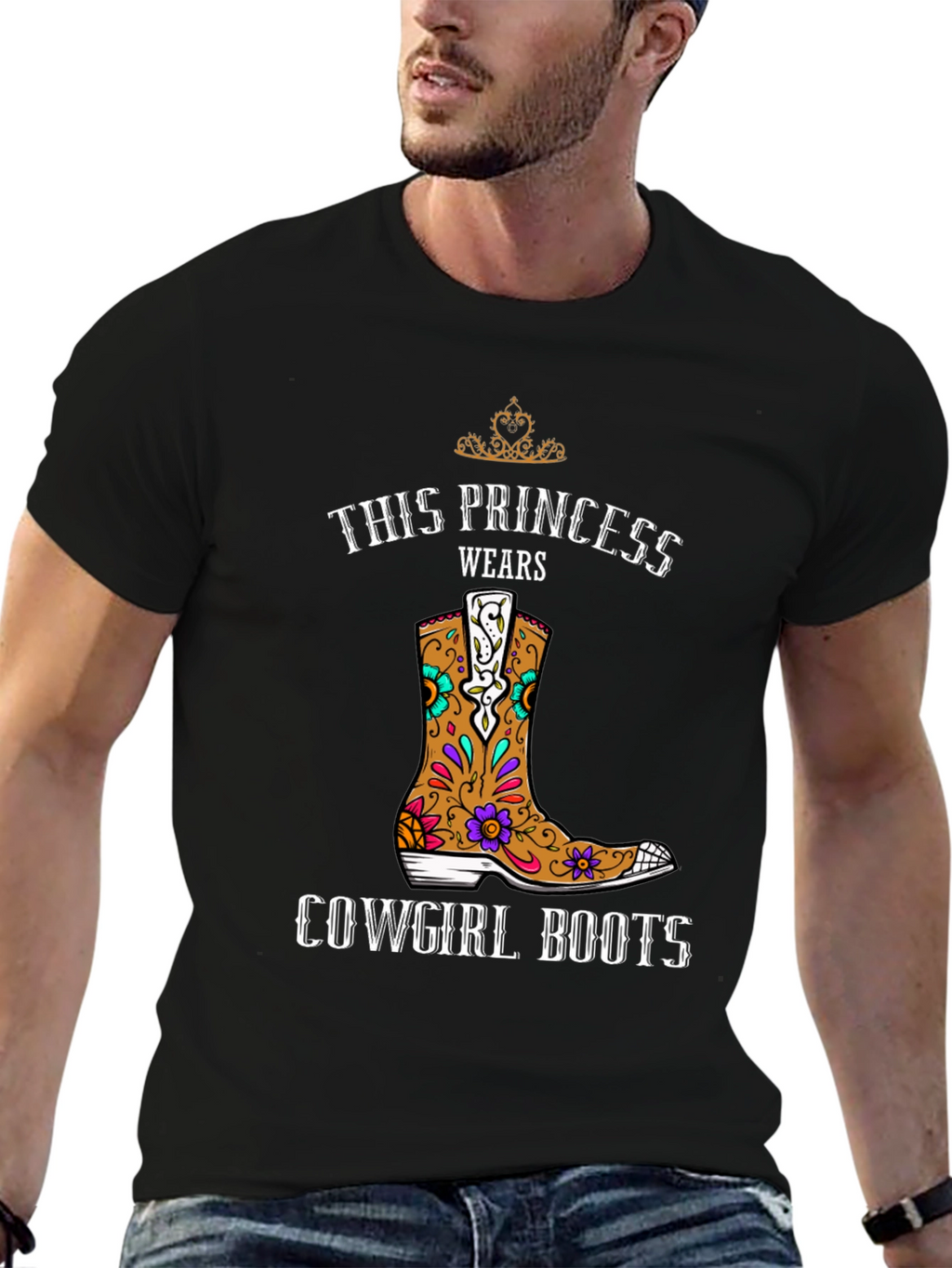 This Princess Wears Cowgirl Boots T-Shirt
