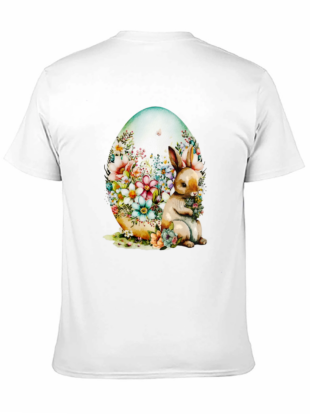 Floral Bunny Easter Egg T-Shirt