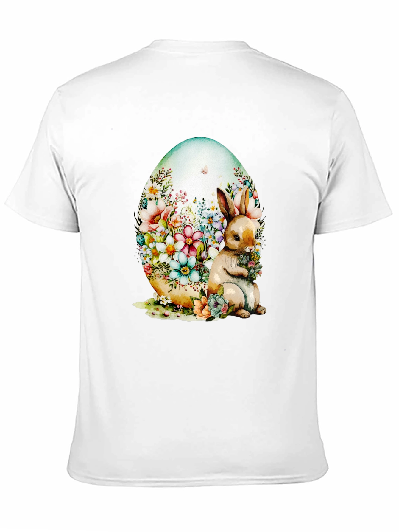 Floral Bunny Easter Egg T-Shirt