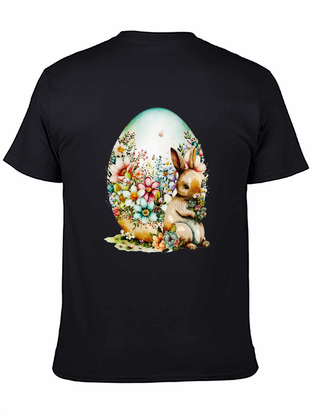 Floral Bunny Easter Egg T-Shirt