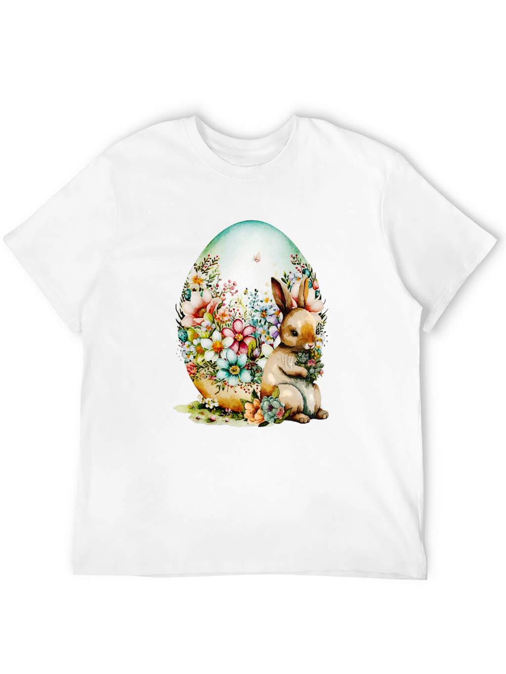 Floral Bunny Easter Egg T-Shirt