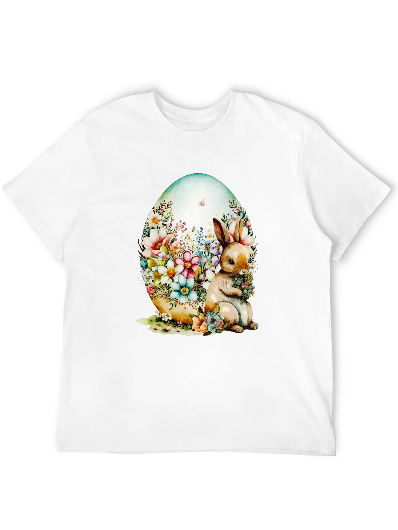 Floral Bunny Easter Egg T-Shirt