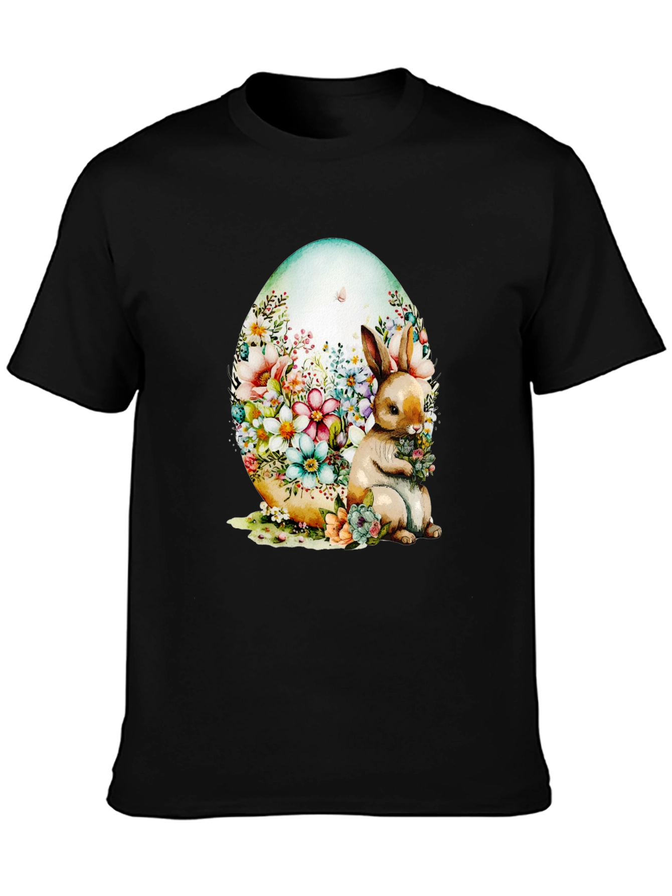 Floral Bunny Easter Egg T-Shirt