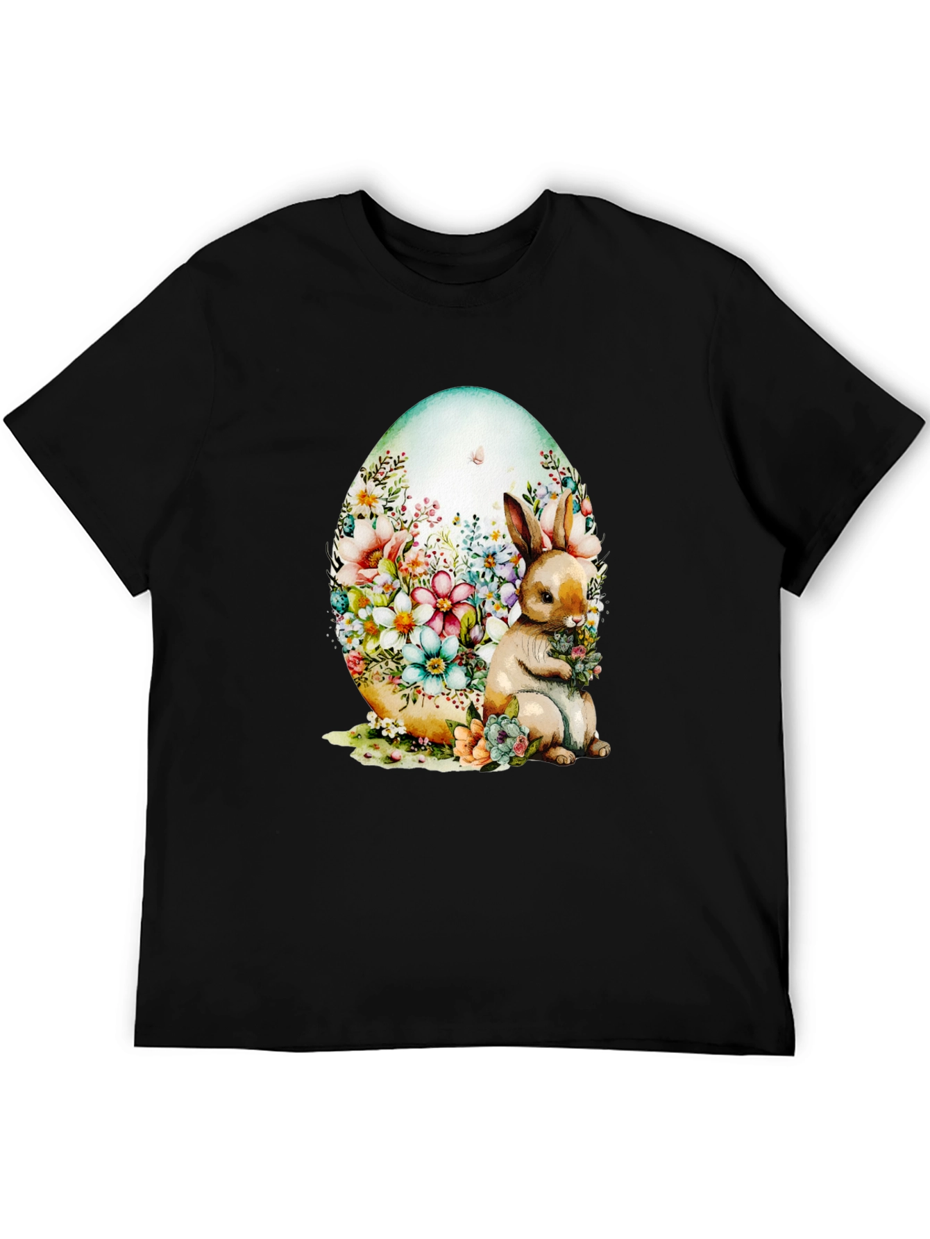 Floral Bunny Easter Egg T-Shirt