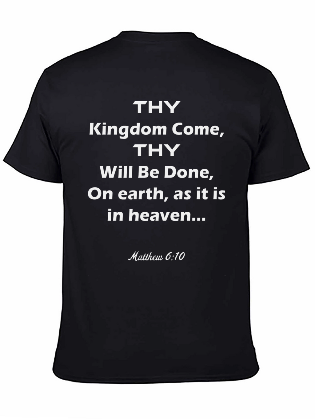 Thy Kingdom Come Black Graphic T-Shirt
