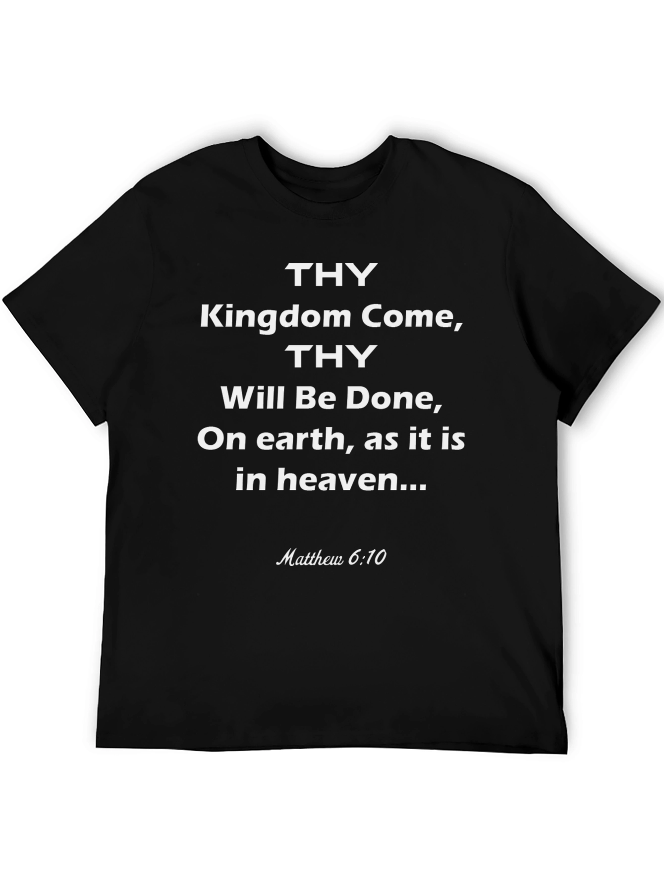 Thy Kingdom Come Black Graphic T-Shirt