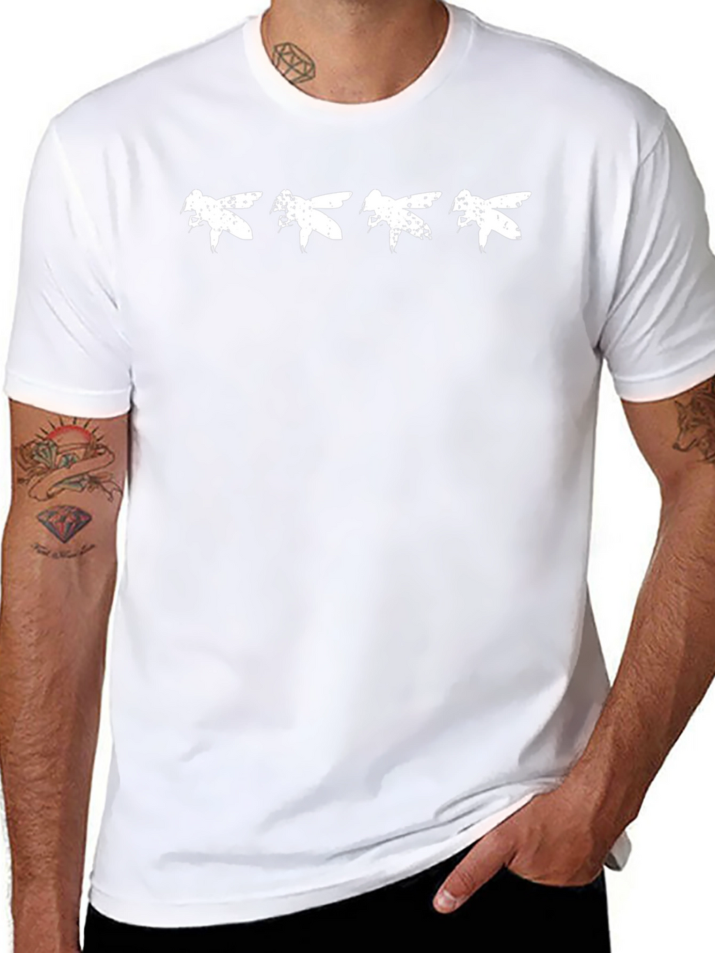 Mens Graphic Tee - Dragonfly Print