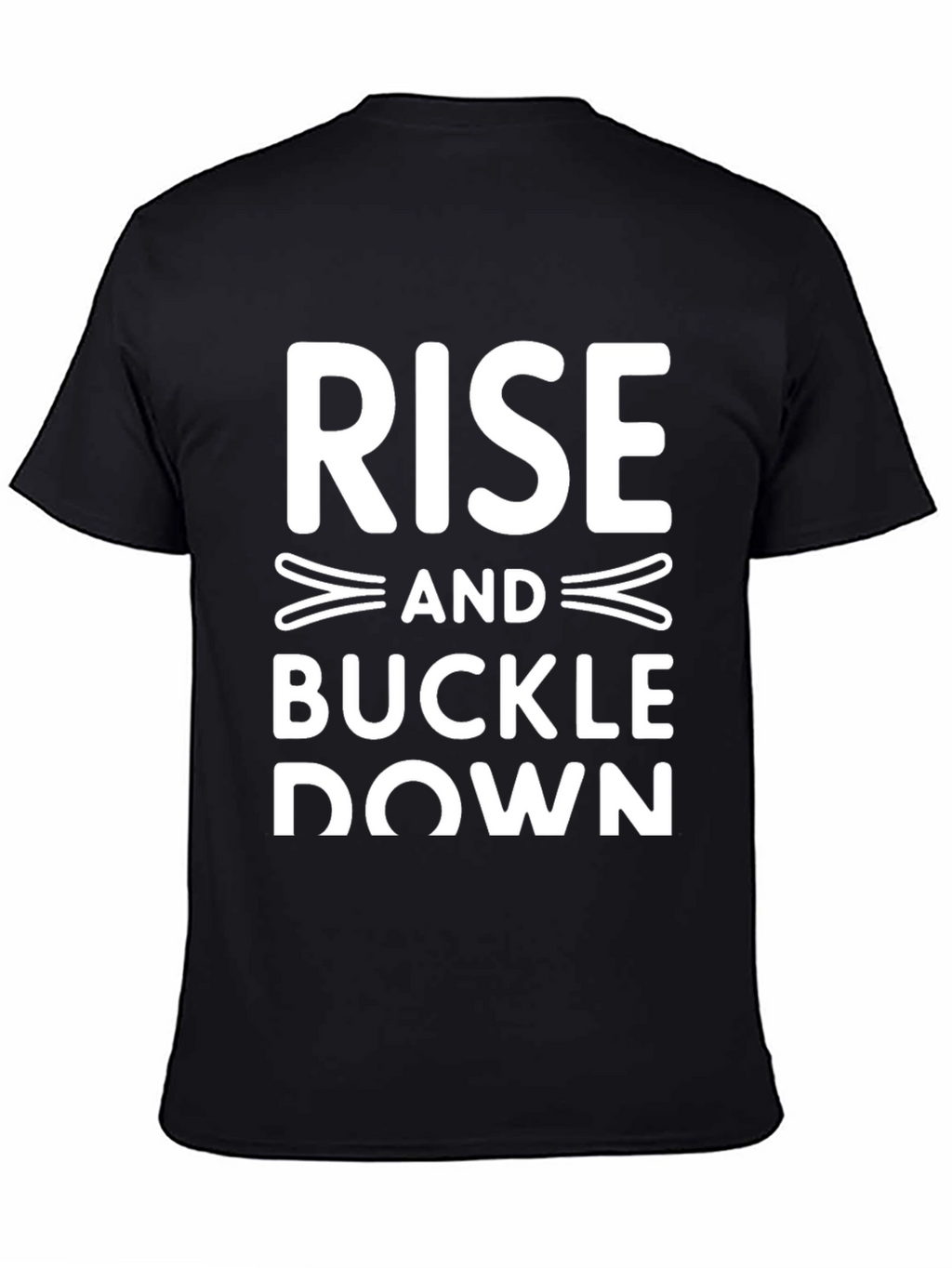 Rise and Buckle Down Graphic Tee - Black