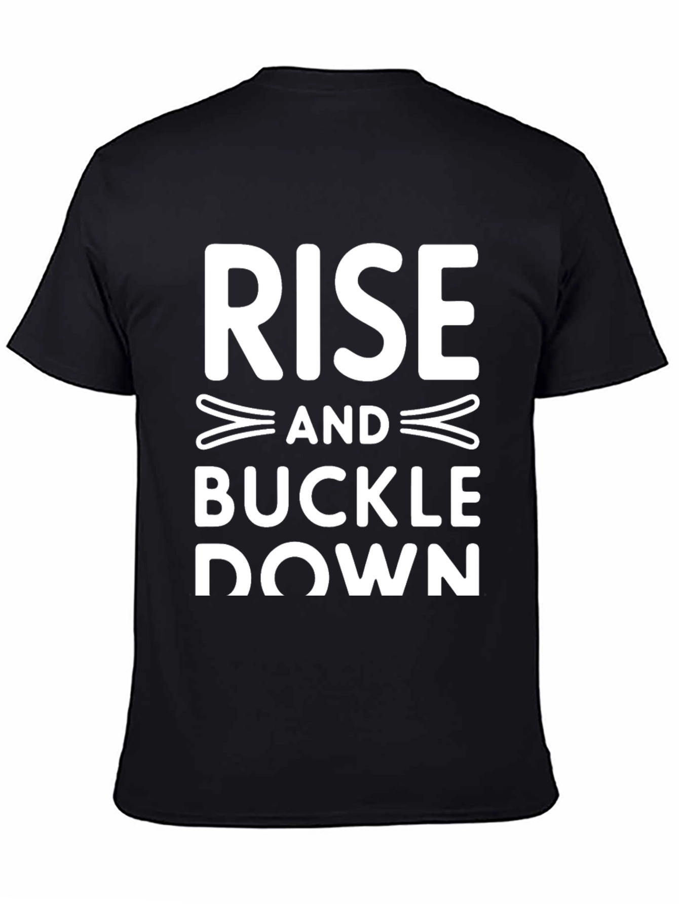 Rise and Buckle Down Graphic Tee - Black