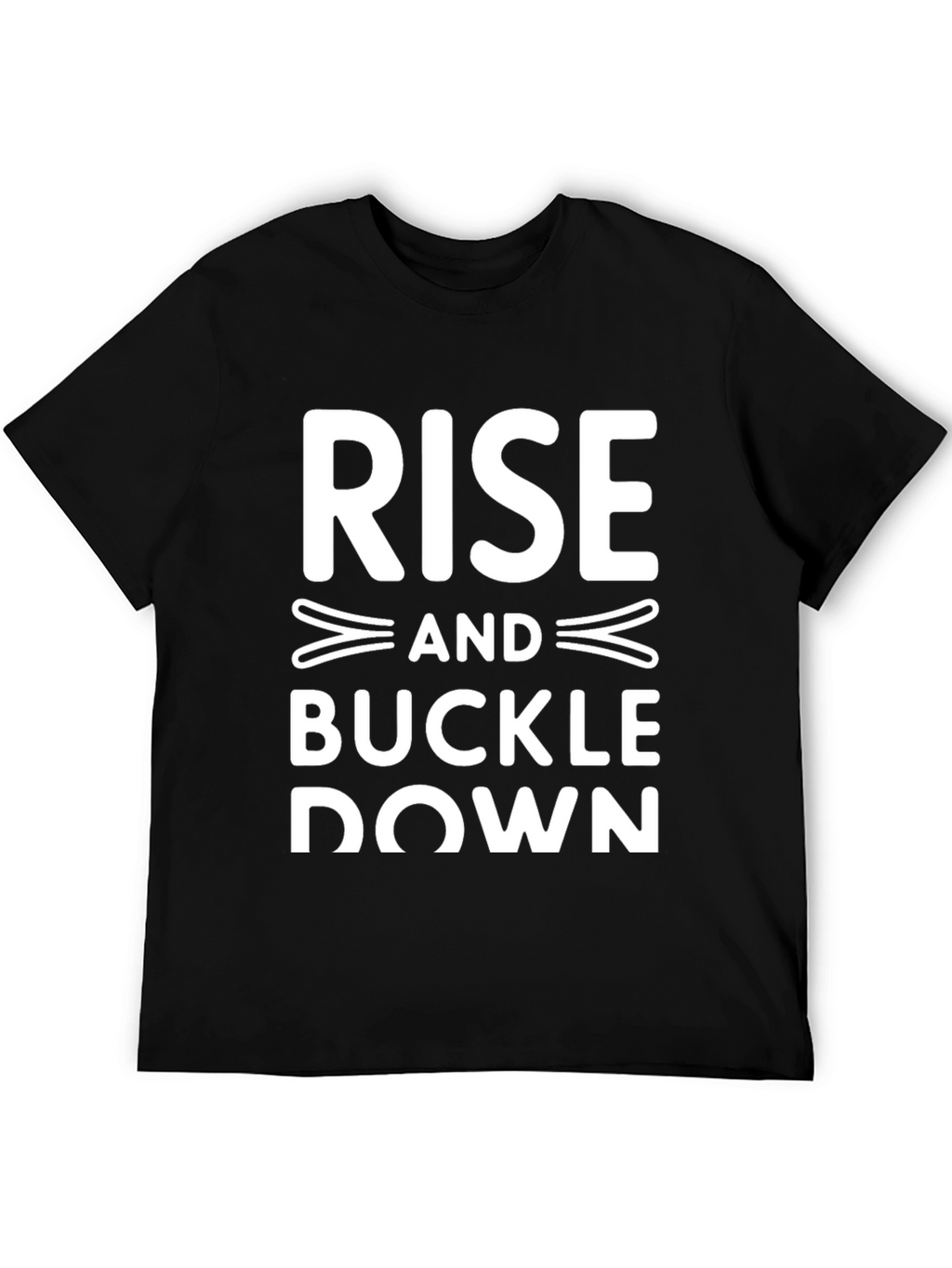 Rise and Buckle Down Graphic Tee - Black