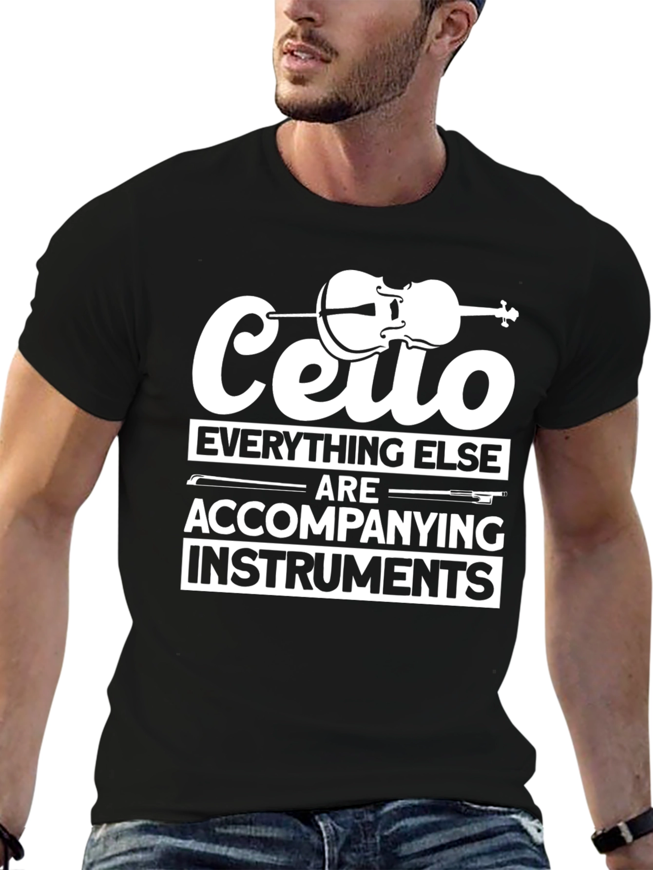 Cello T-Shirt: Everything Else Instruments Funny Musician Tee