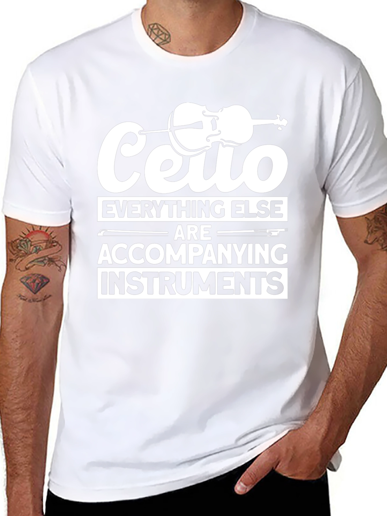 Cello T-Shirt: Everything Else Instruments Funny Musician Tee