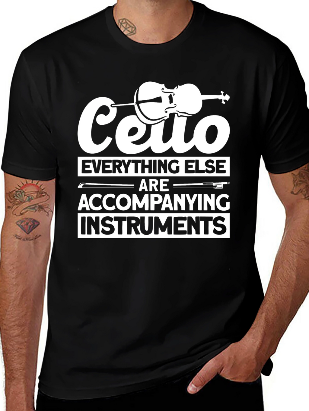 Cello T-Shirt: Everything Else Instruments Funny Musician Tee