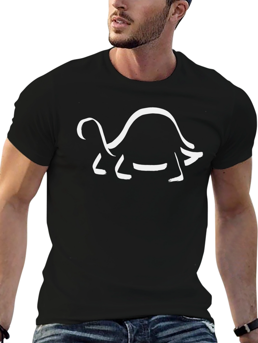 Turtle Graphic Tee - Trendy Animal Design