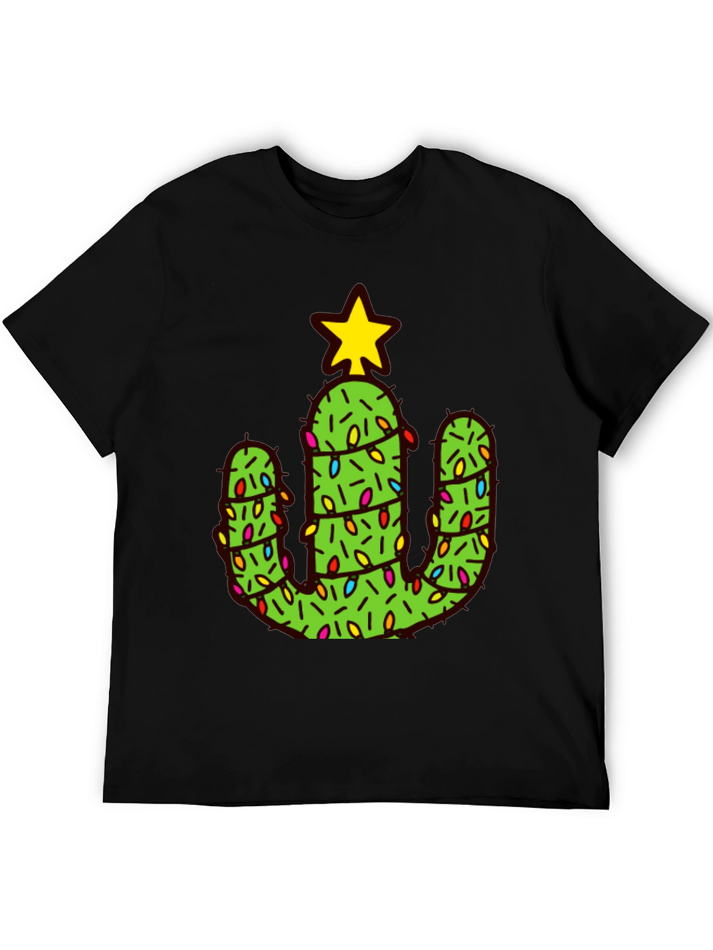 Cactus Christmas Tree Graphic Tee