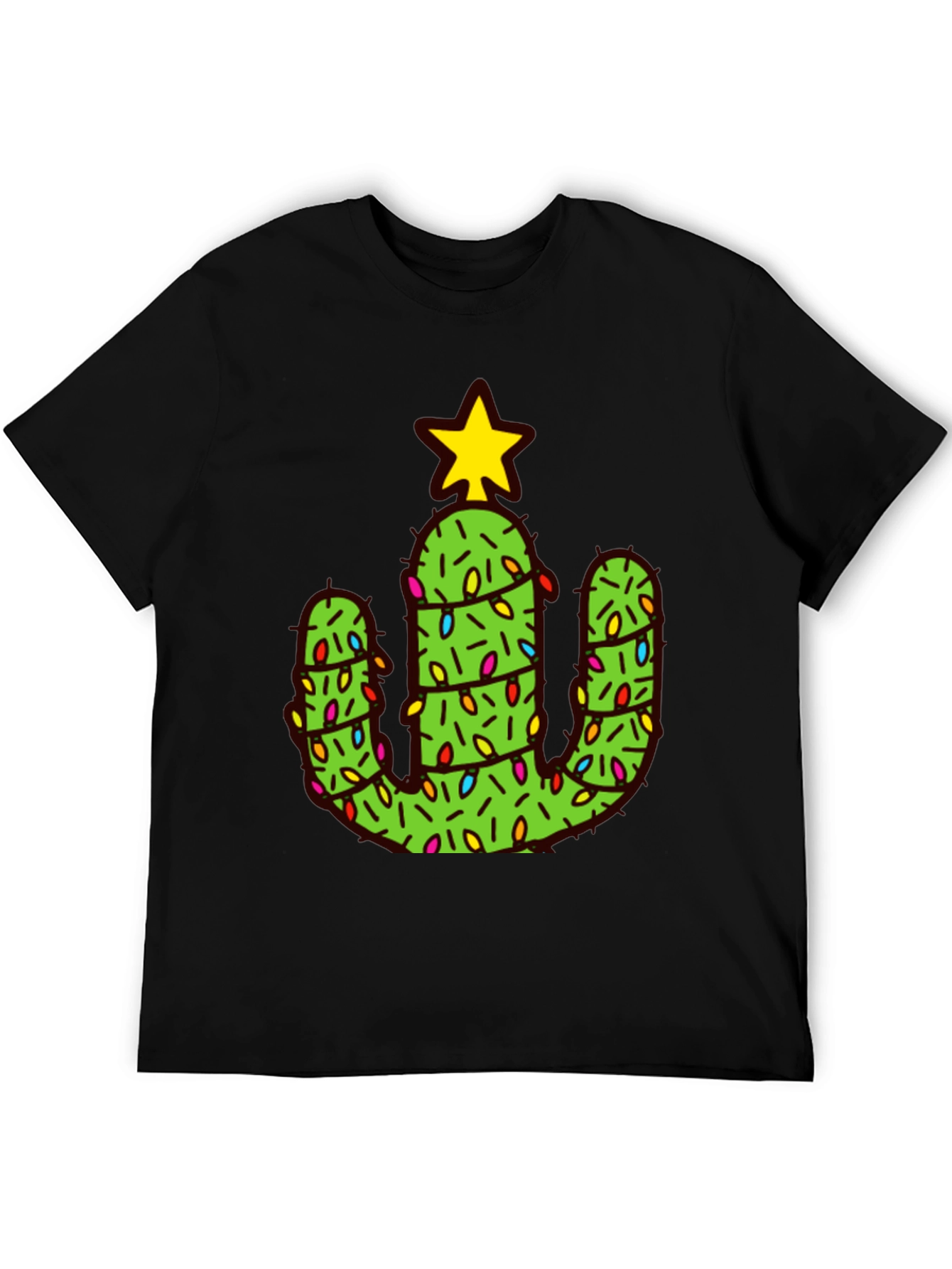Cactus Christmas Tree Graphic Tee