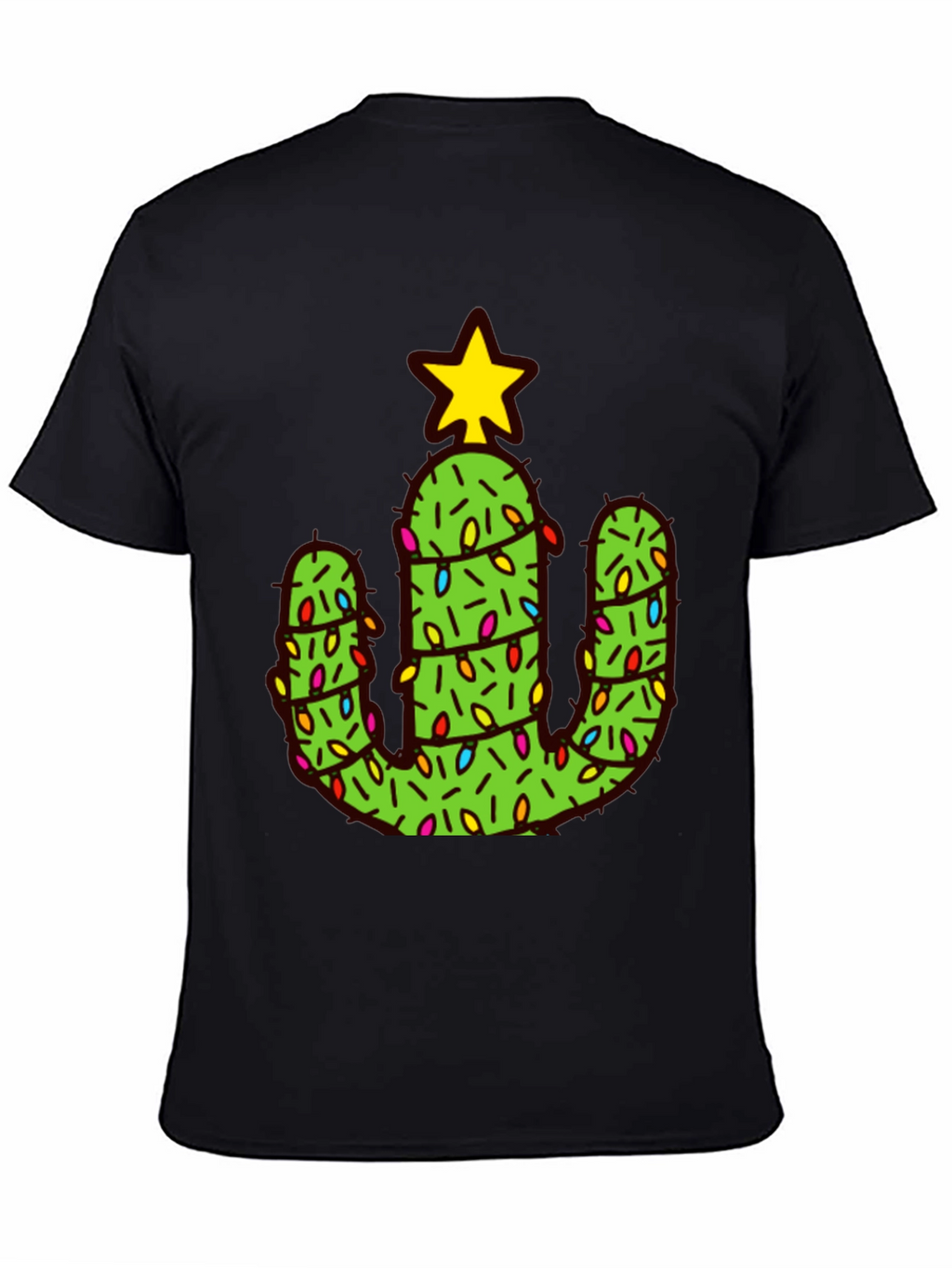 Cactus Christmas Tree Graphic Tee