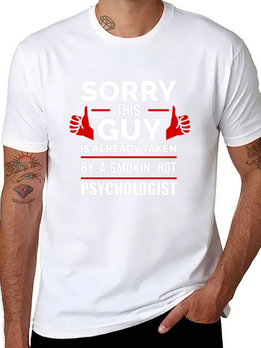 Sorry This Guy is Taken Psychologist T-Shirt