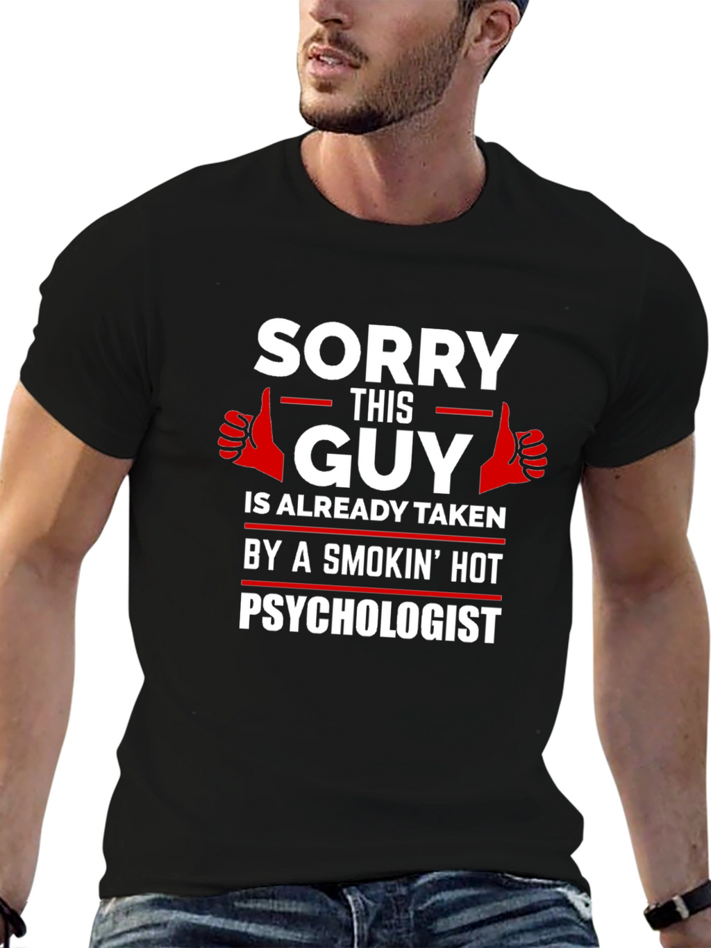 Sorry This Guy is Taken Psychologist T-Shirt
