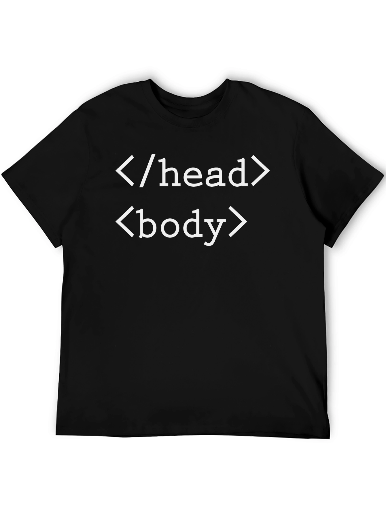 HTML Code T-Shirt: Head and Body