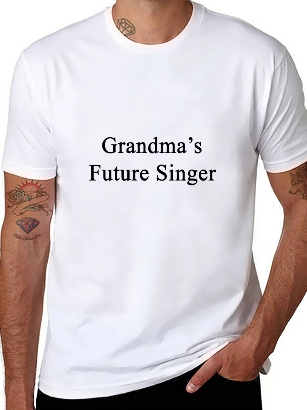 Grandmas Future Singer Black T-Shirt
