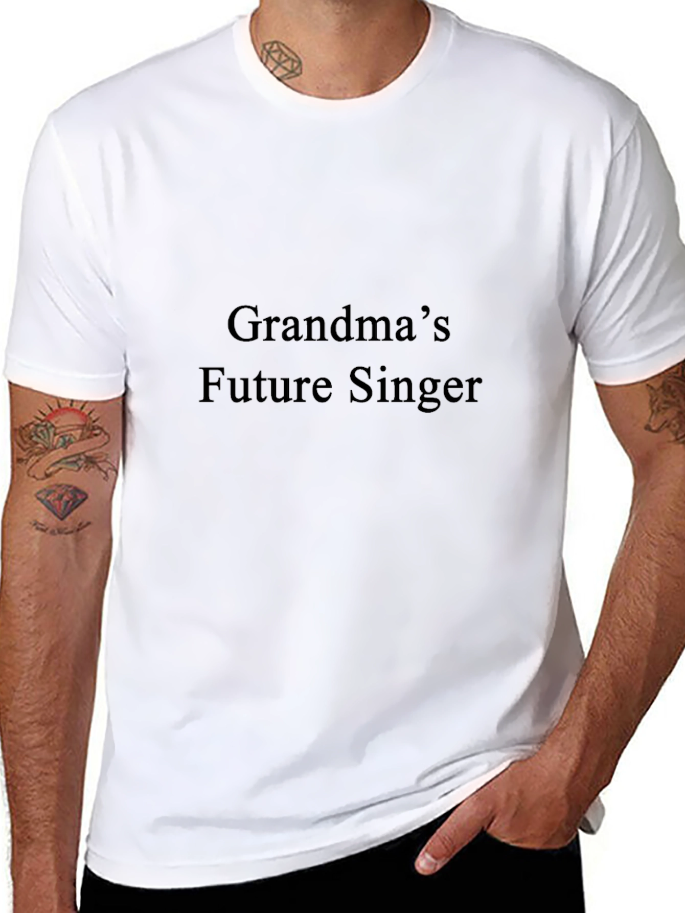 Grandmas Future Singer Black T-Shirt