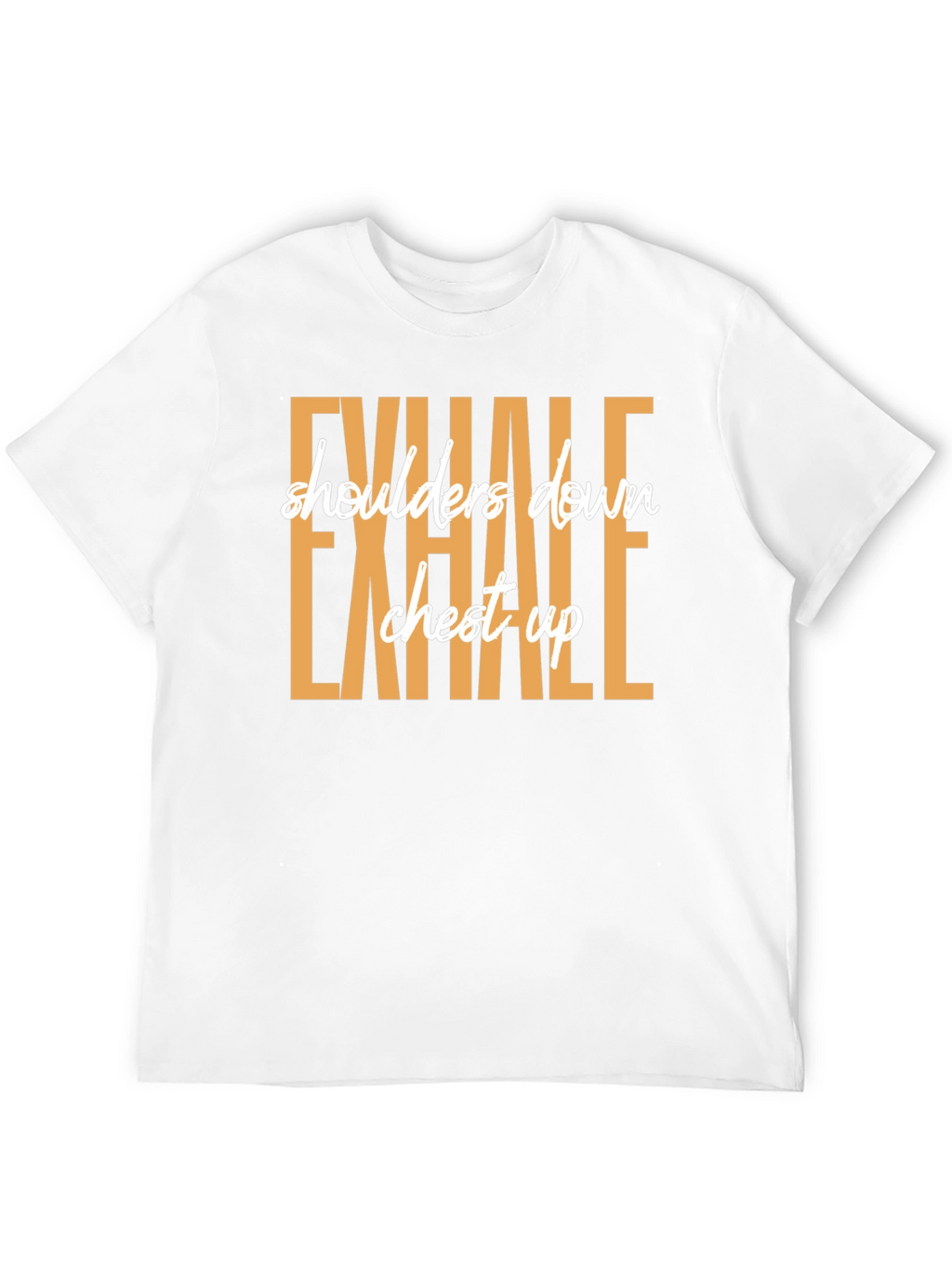 Exhale Graphic Tee: Yoga & Meditation Shirt
