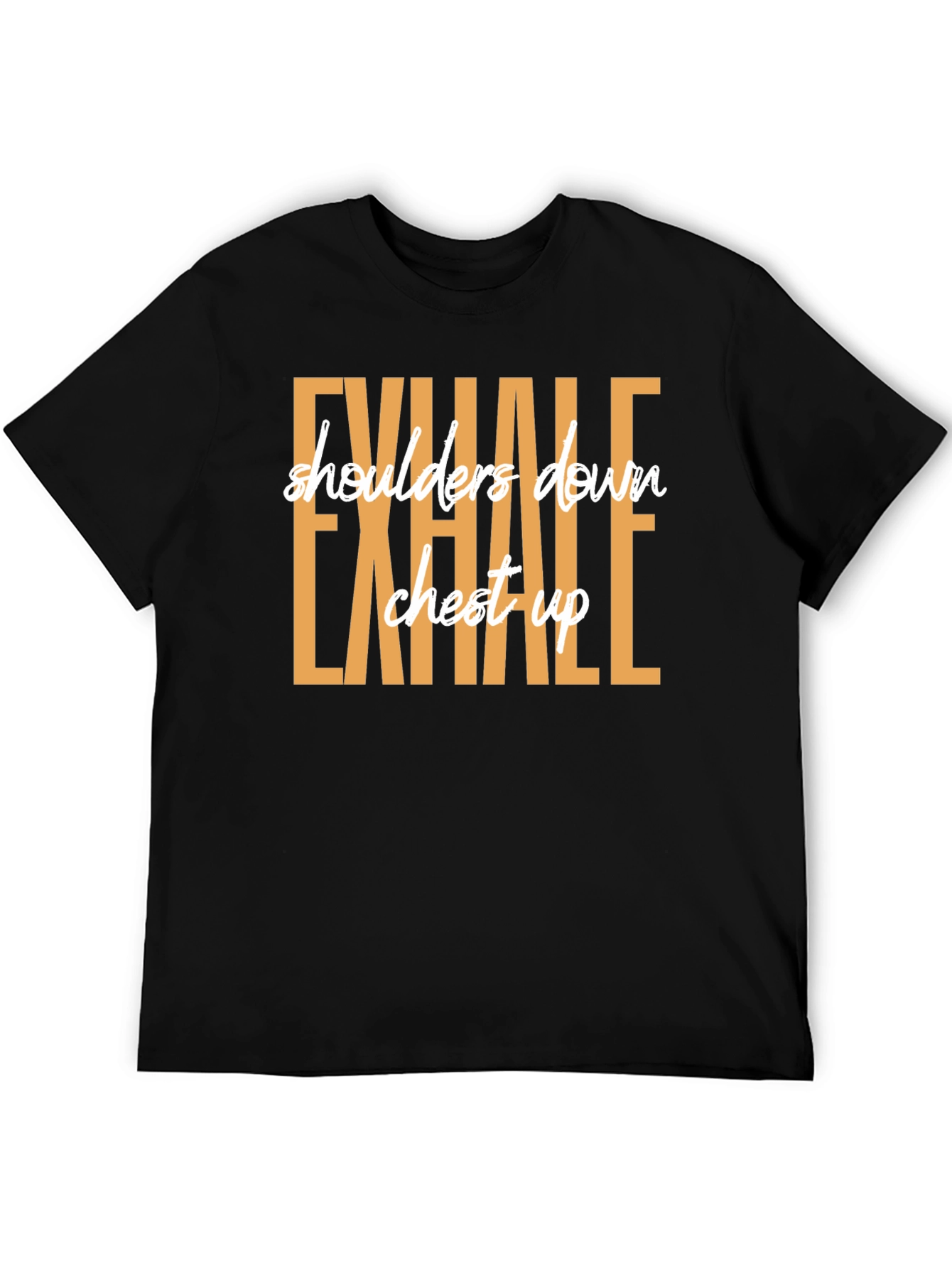 Exhale Graphic Tee: Yoga & Meditation Shirt