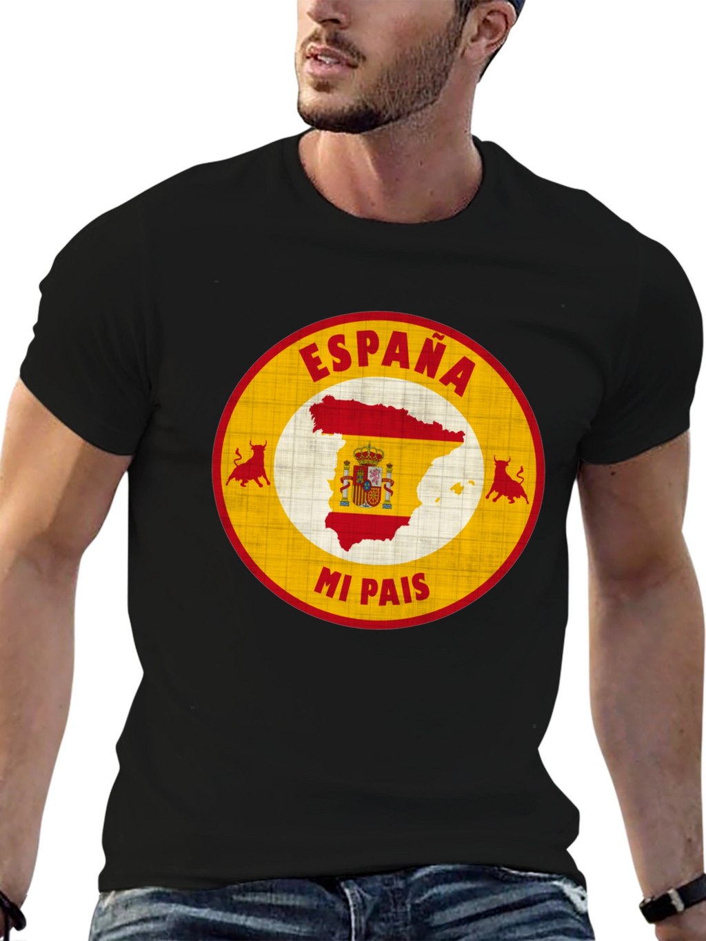 España Mi Pais T-Shirt Spain Pride Graphic Tee
